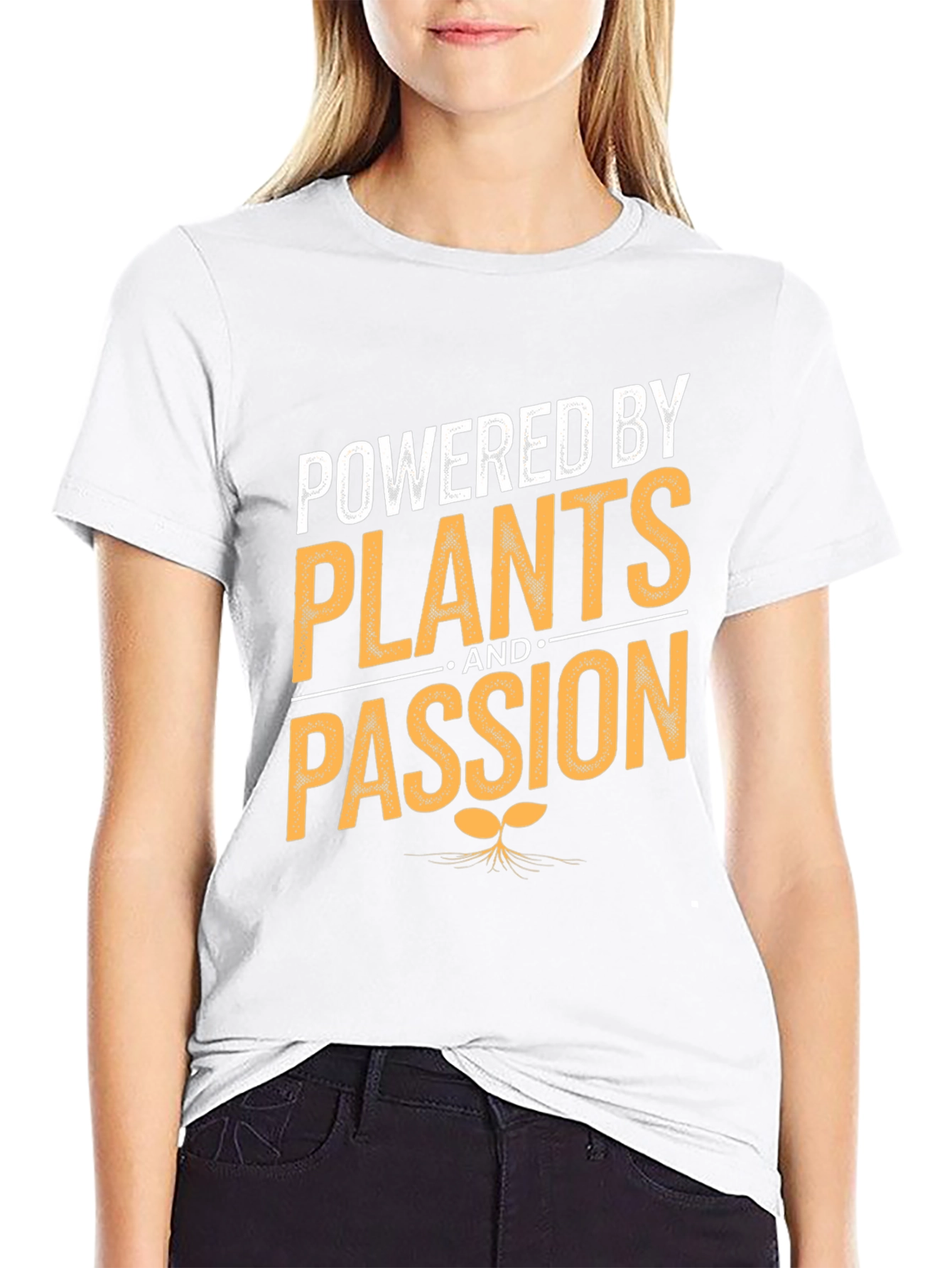 Powered By Plants and Passion T-Shirt Vegan Tee