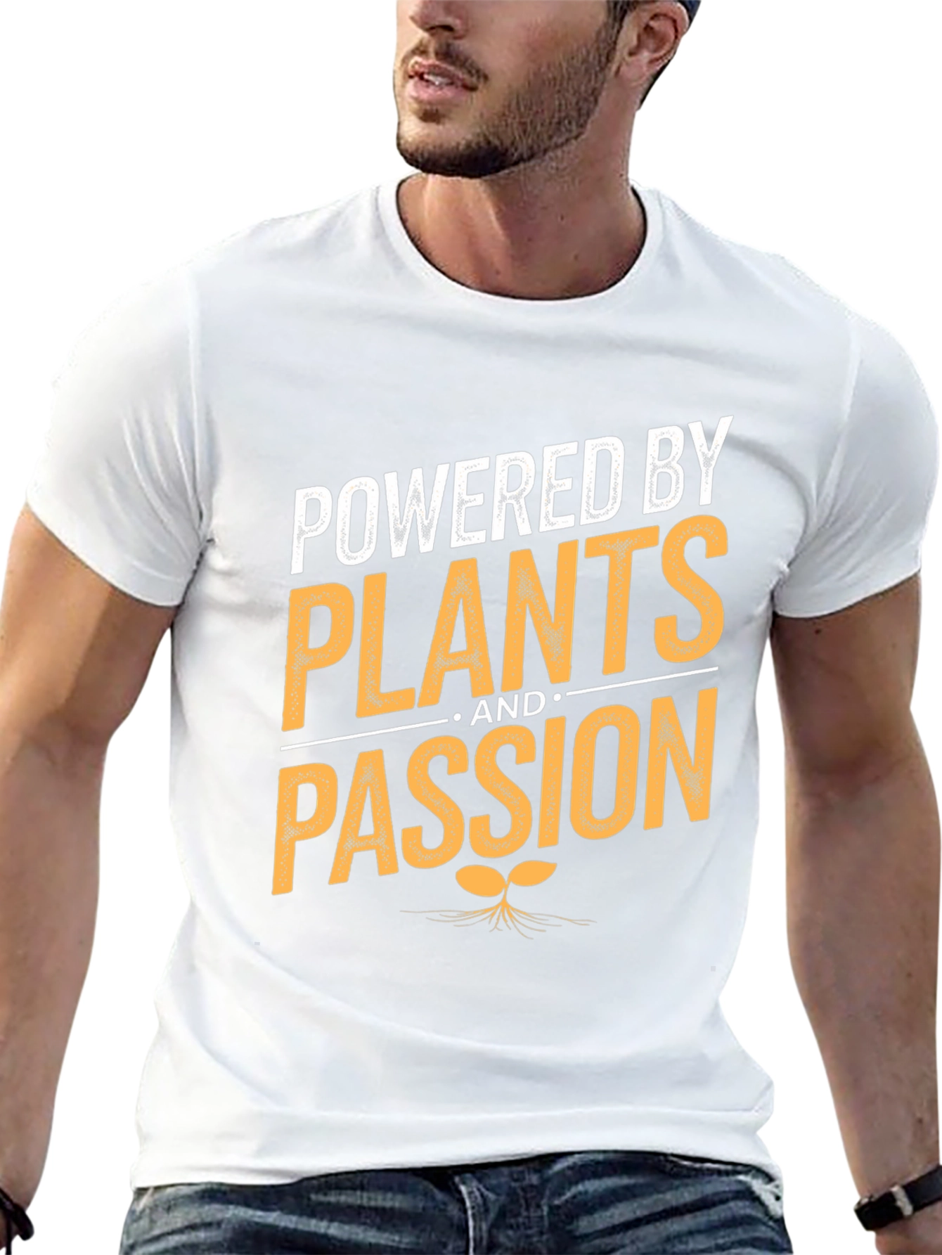 Powered By Plants and Passion T-Shirt Vegan Tee