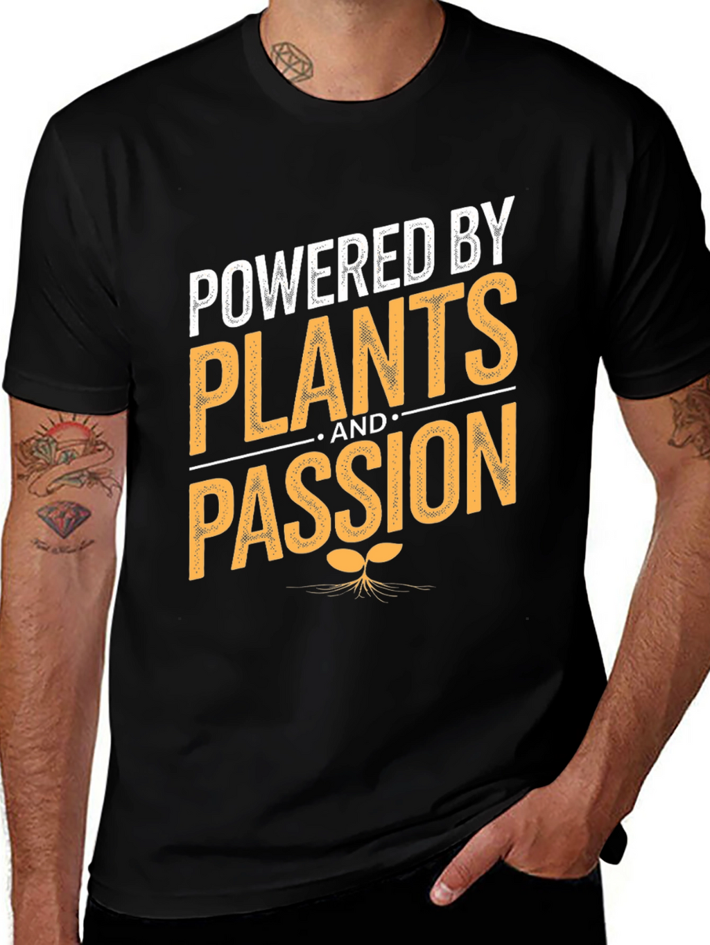 Powered By Plants and Passion T-Shirt Vegan Tee