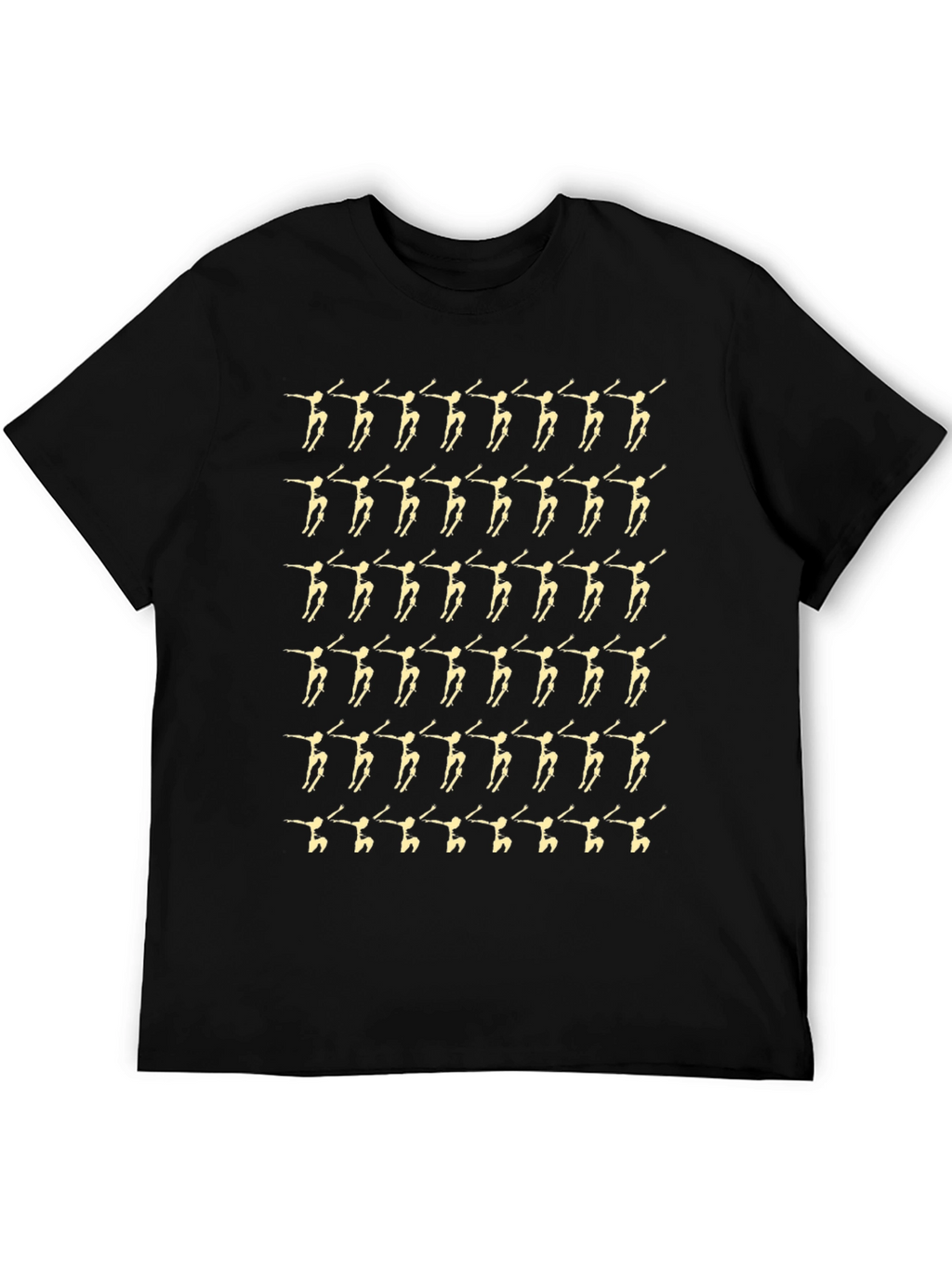 Dancer Pattern Black T-Shirt
