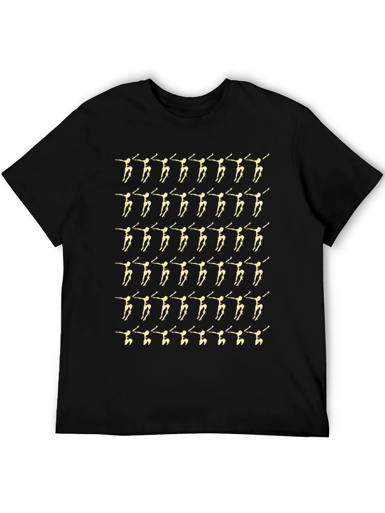 Dancer Pattern Black T-Shirt