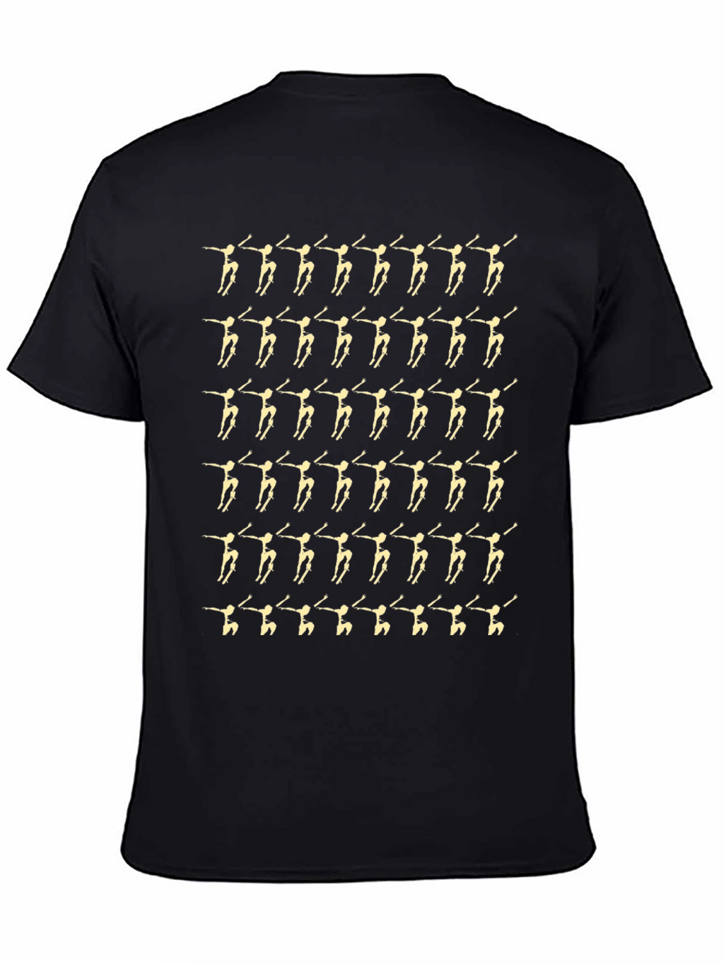 Dancer Pattern Black T-Shirt