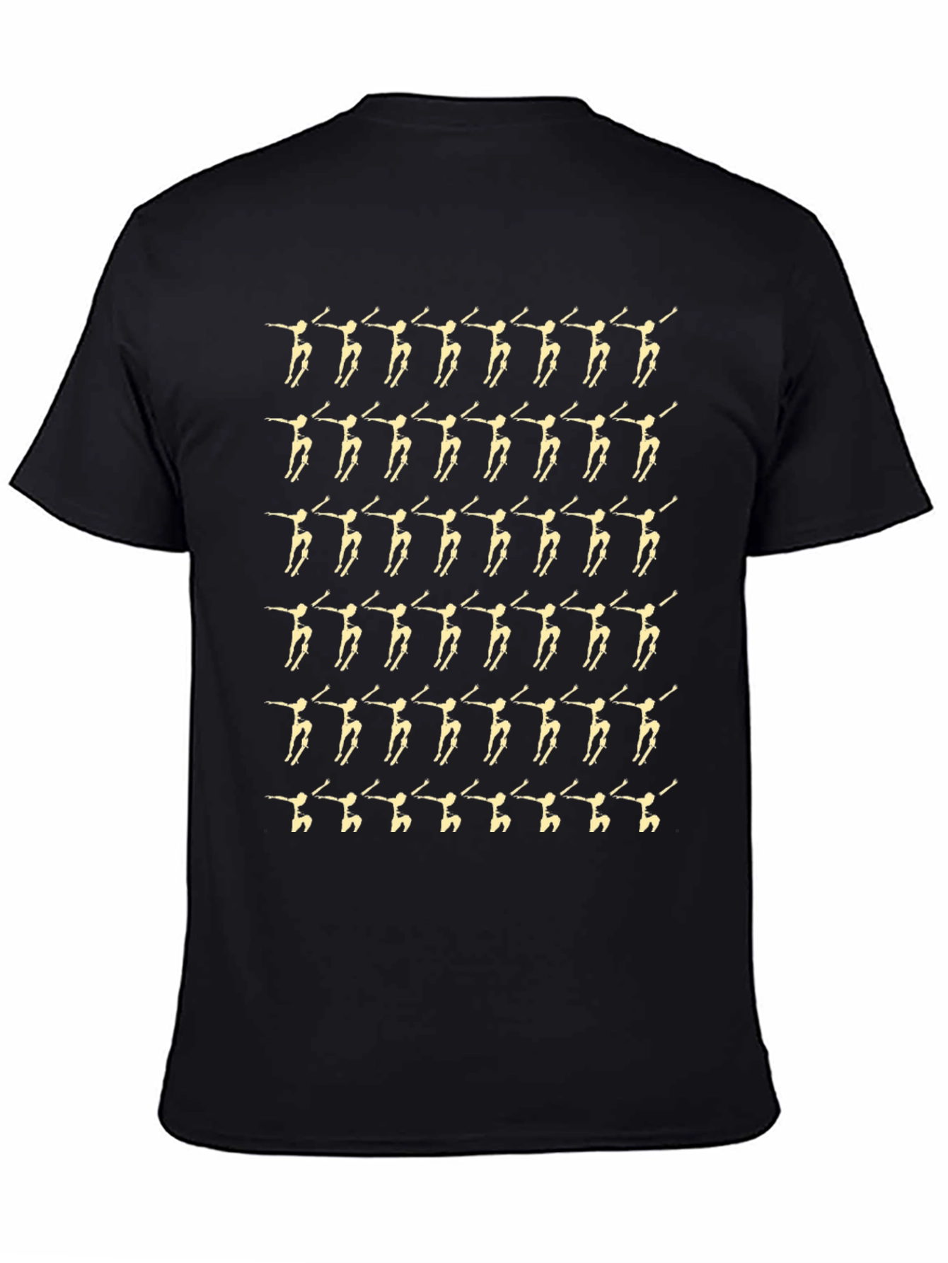 Dancer Pattern Black T-Shirt