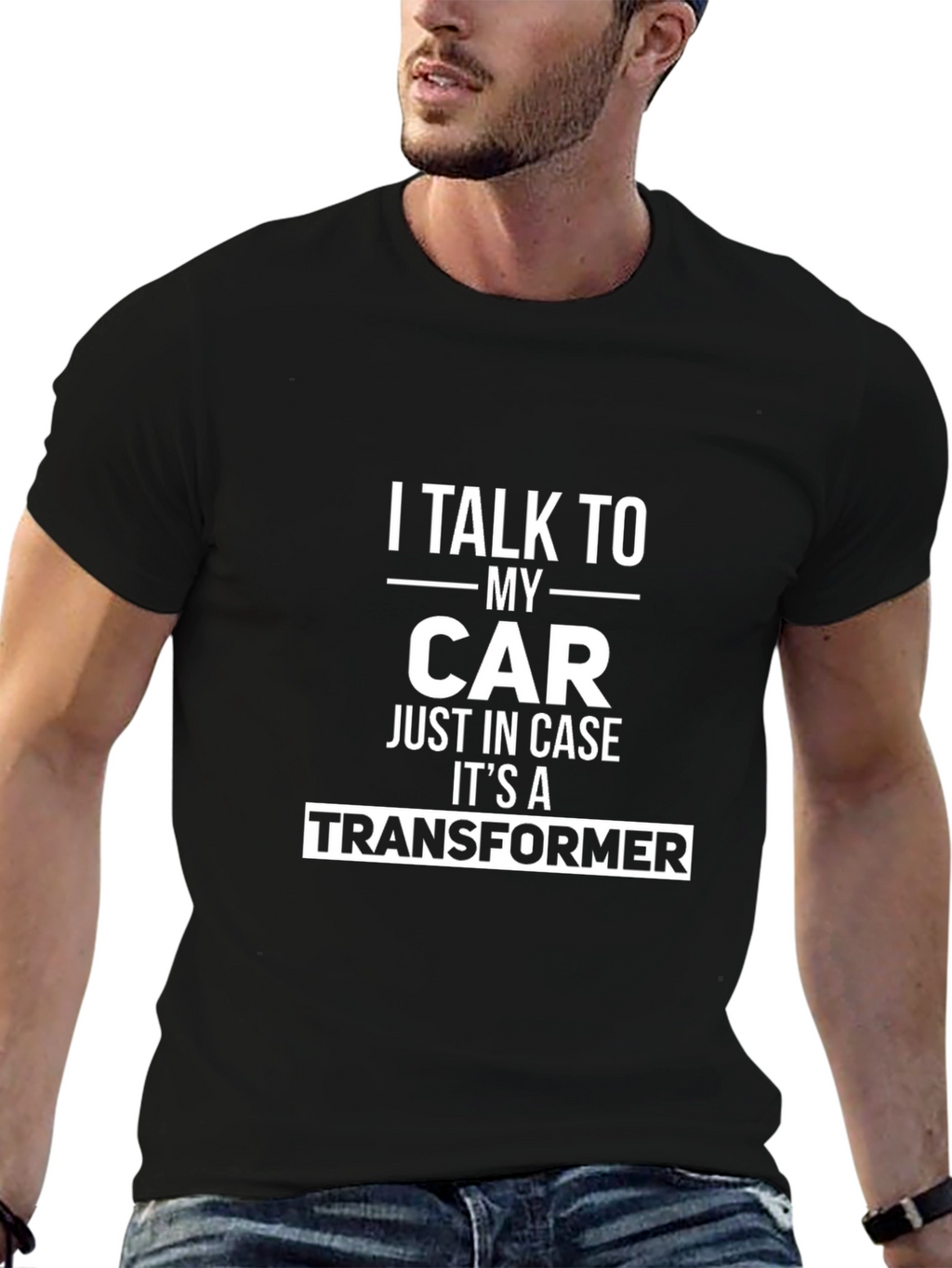 I Talk To My Car Transformer T-Shirt