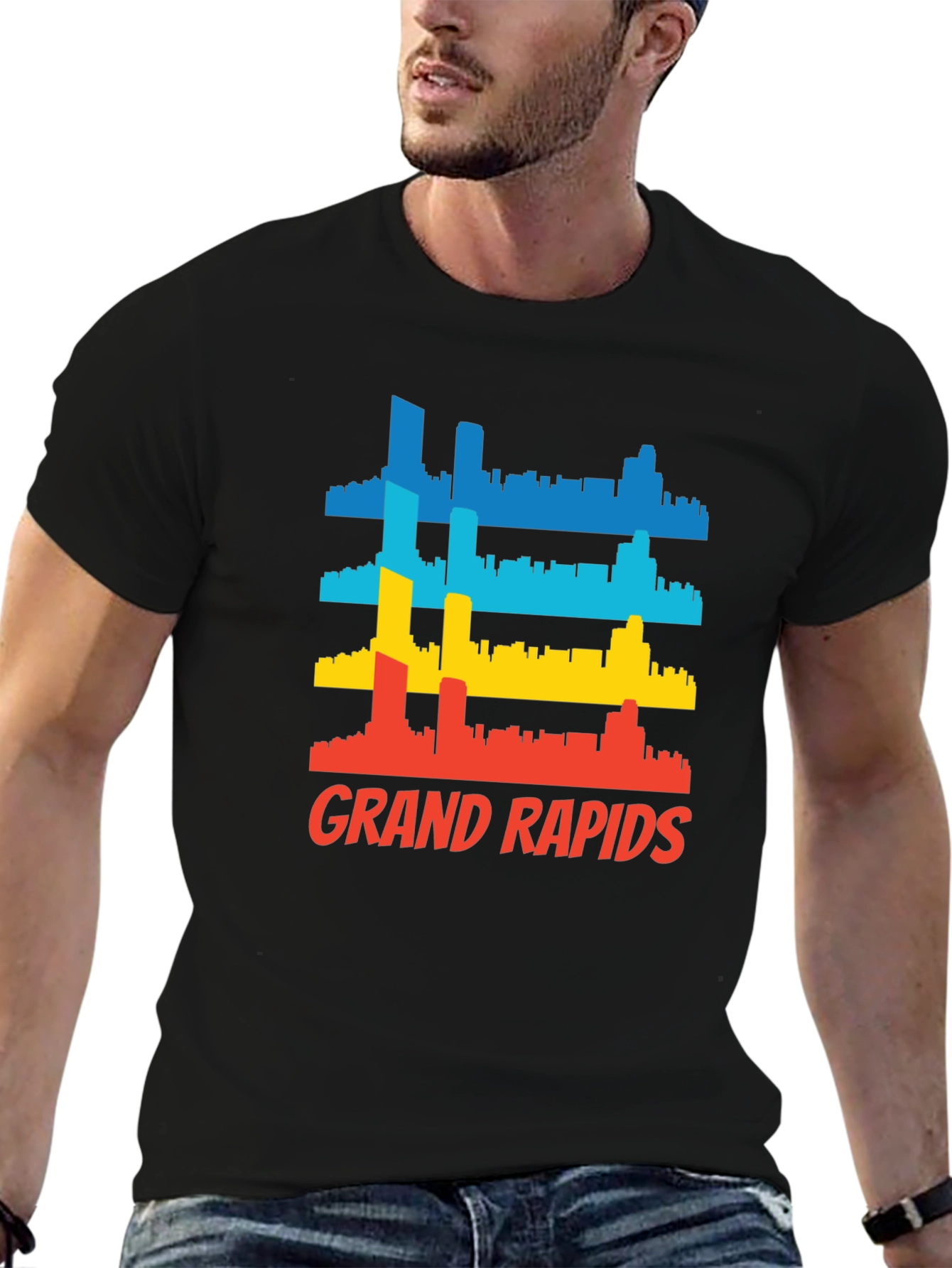Grand Rapids Cityscape Graphic T-Shirt