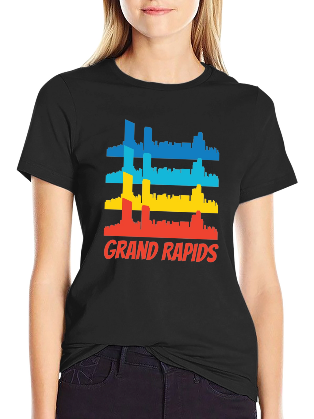 Grand Rapids Cityscape Graphic T-Shirt