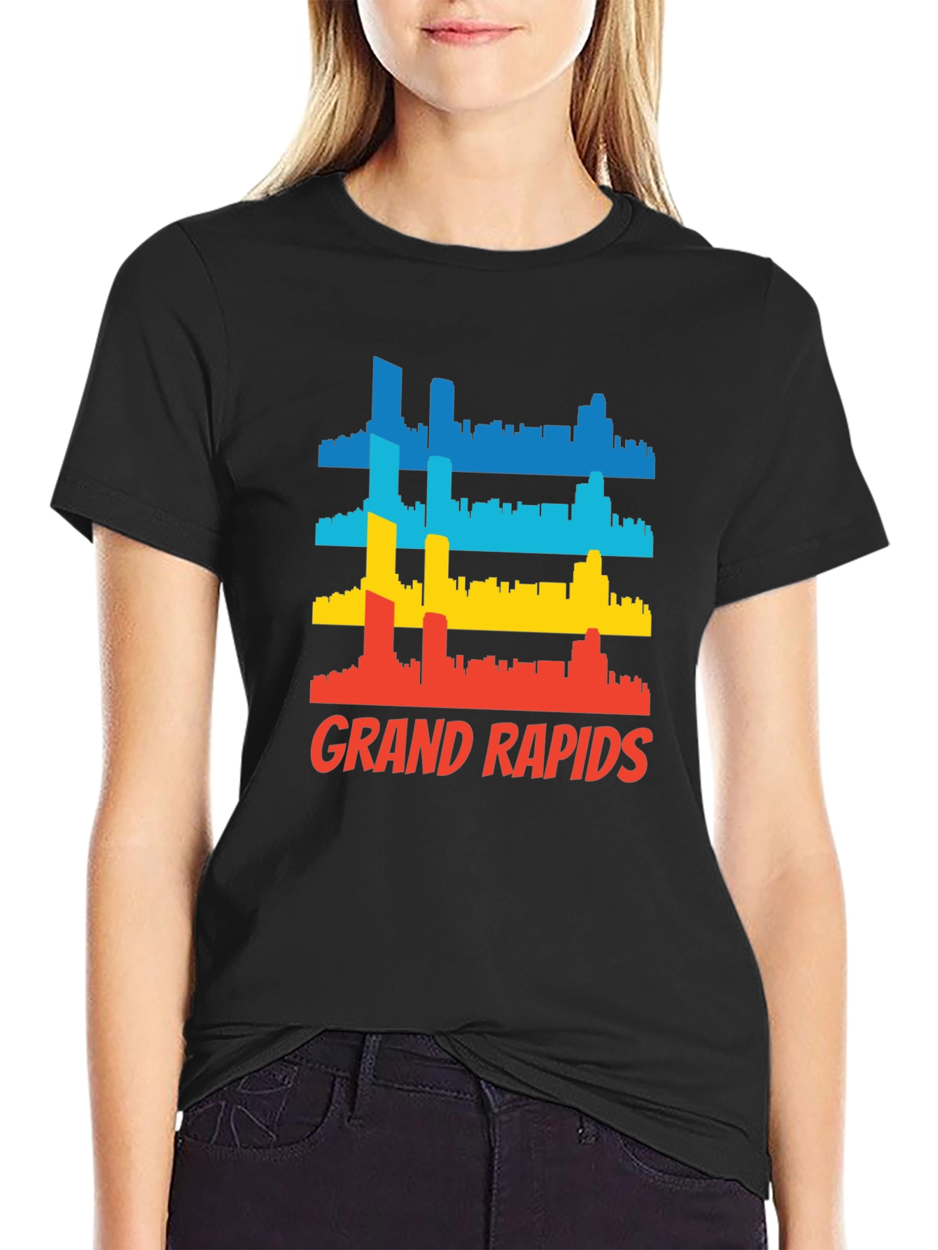 Grand Rapids Cityscape Graphic T-Shirt