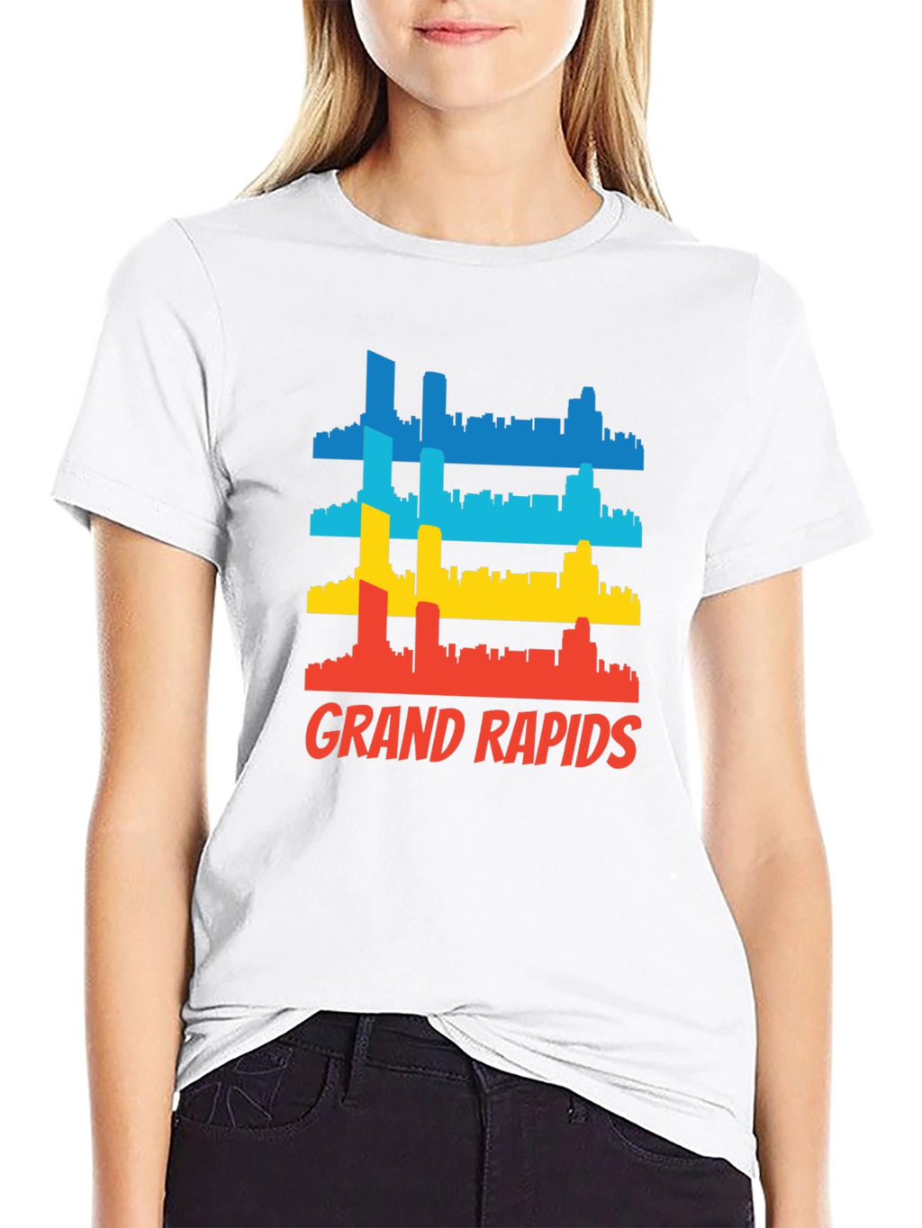 Grand Rapids Cityscape Graphic T-Shirt