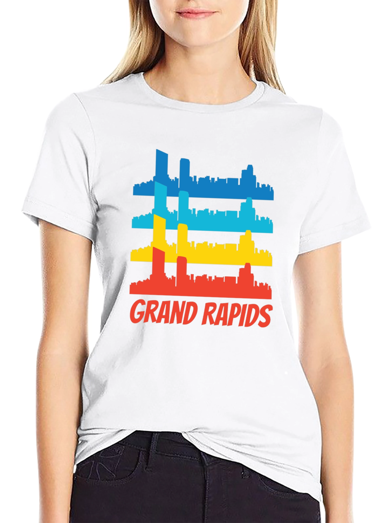 Grand Rapids Cityscape Graphic T-Shirt