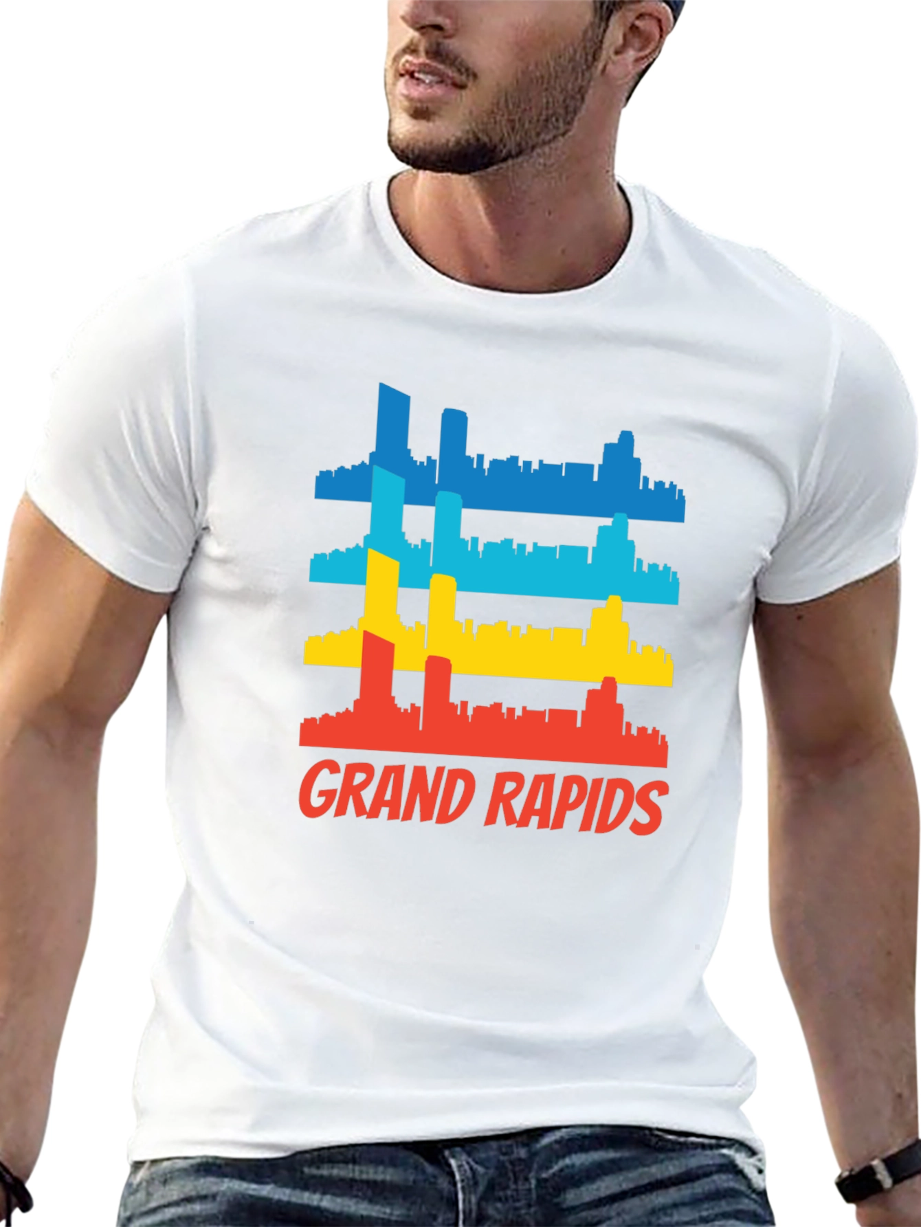 Grand Rapids Cityscape Graphic T-Shirt