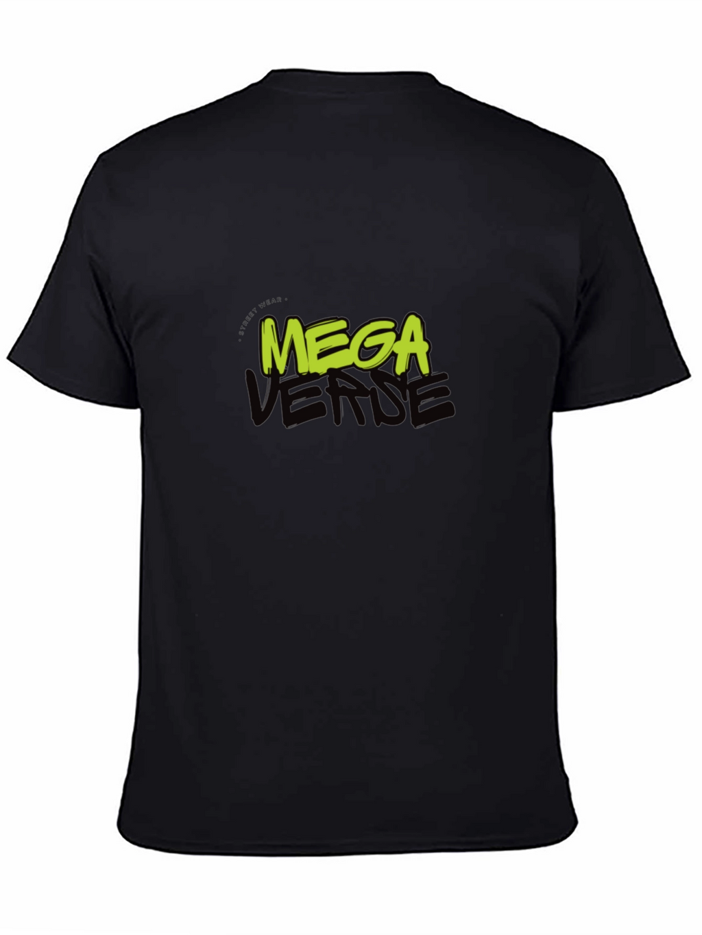 Mega Verse Graphic Tee - Black Cotton Casual Wear