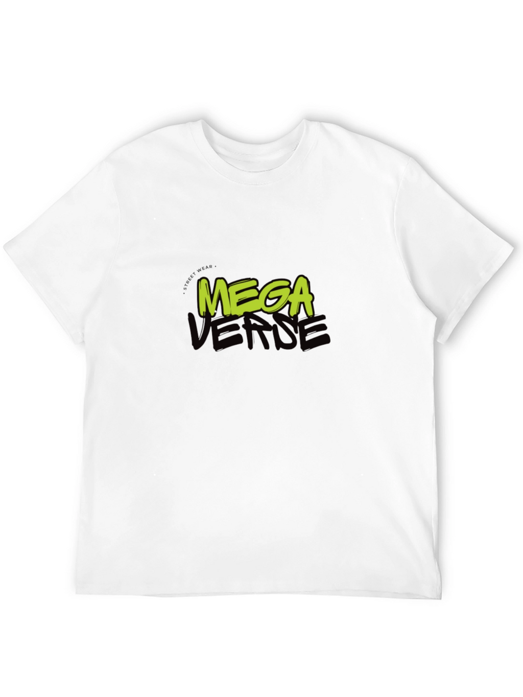 Mega Verse Graphic Tee - Black Cotton Casual Wear