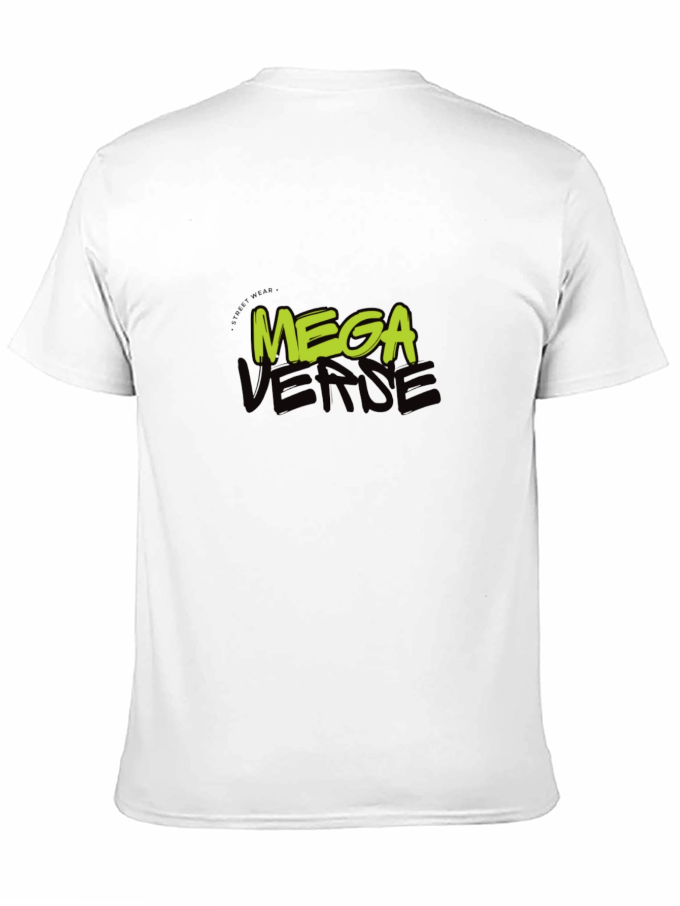 Mega Verse Graphic Tee - Black Cotton Casual Wear