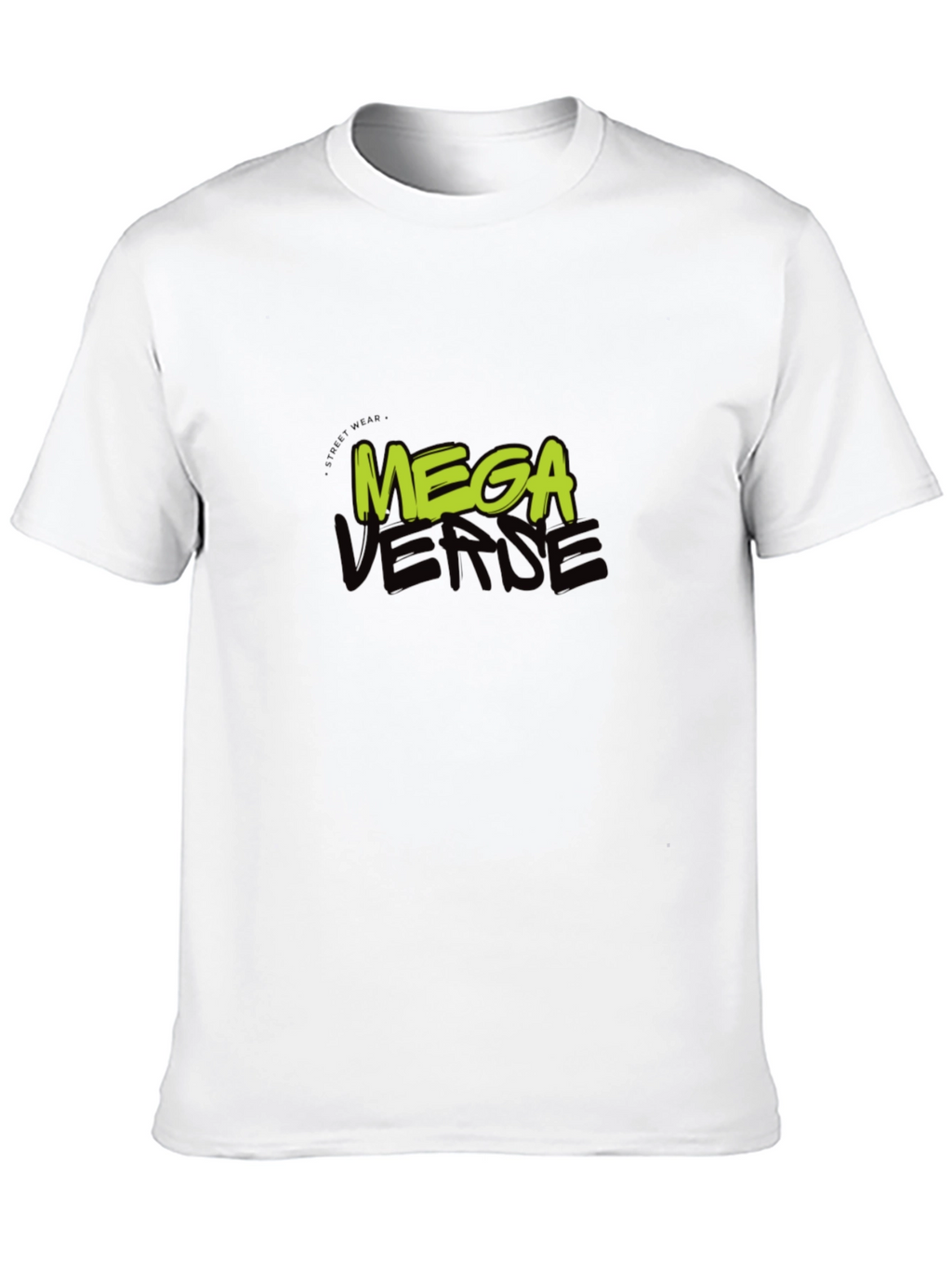 Mega Verse Graphic Tee - Black Cotton Casual Wear
