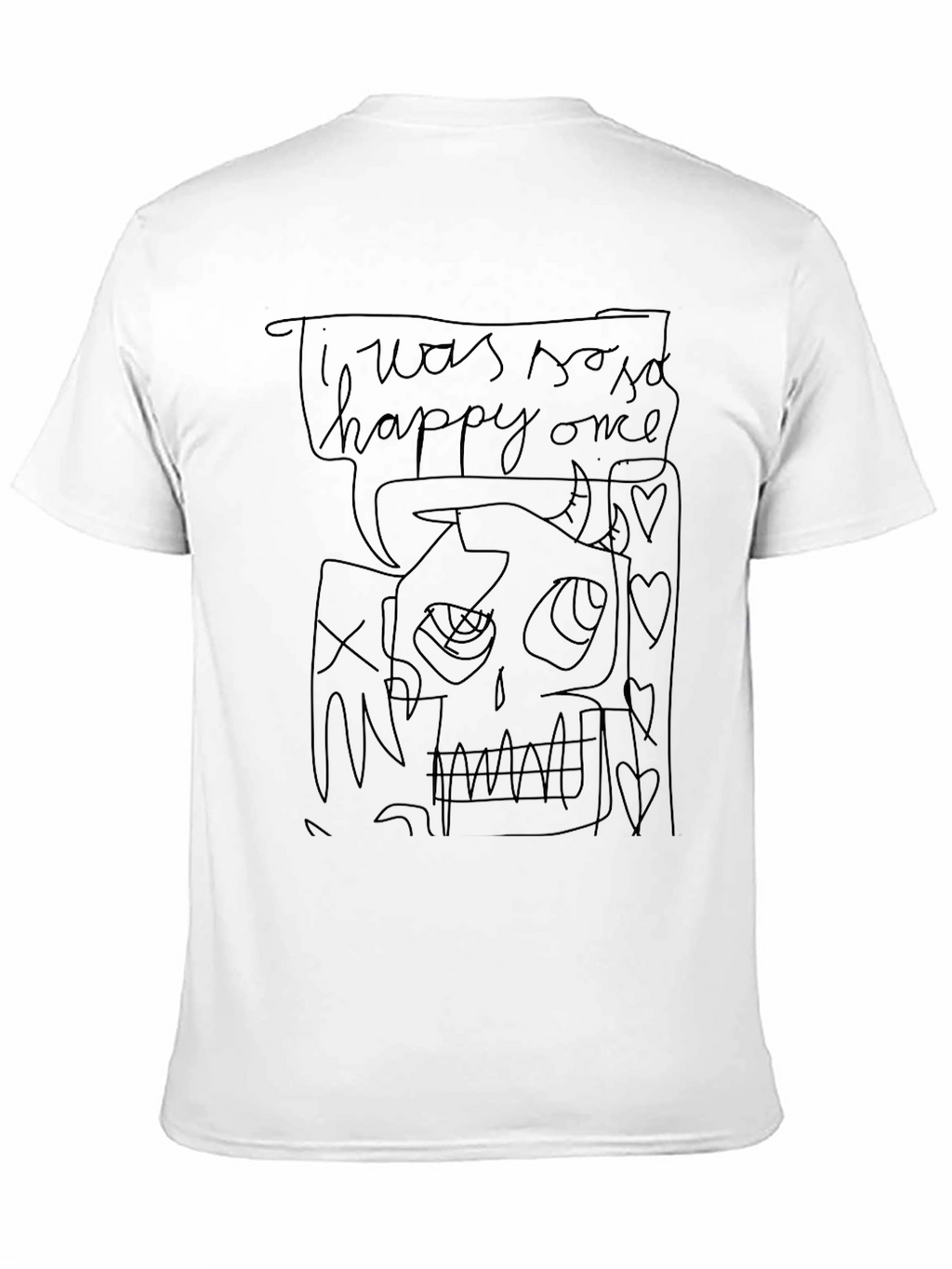 I was so happy once Graphic Tee - Black