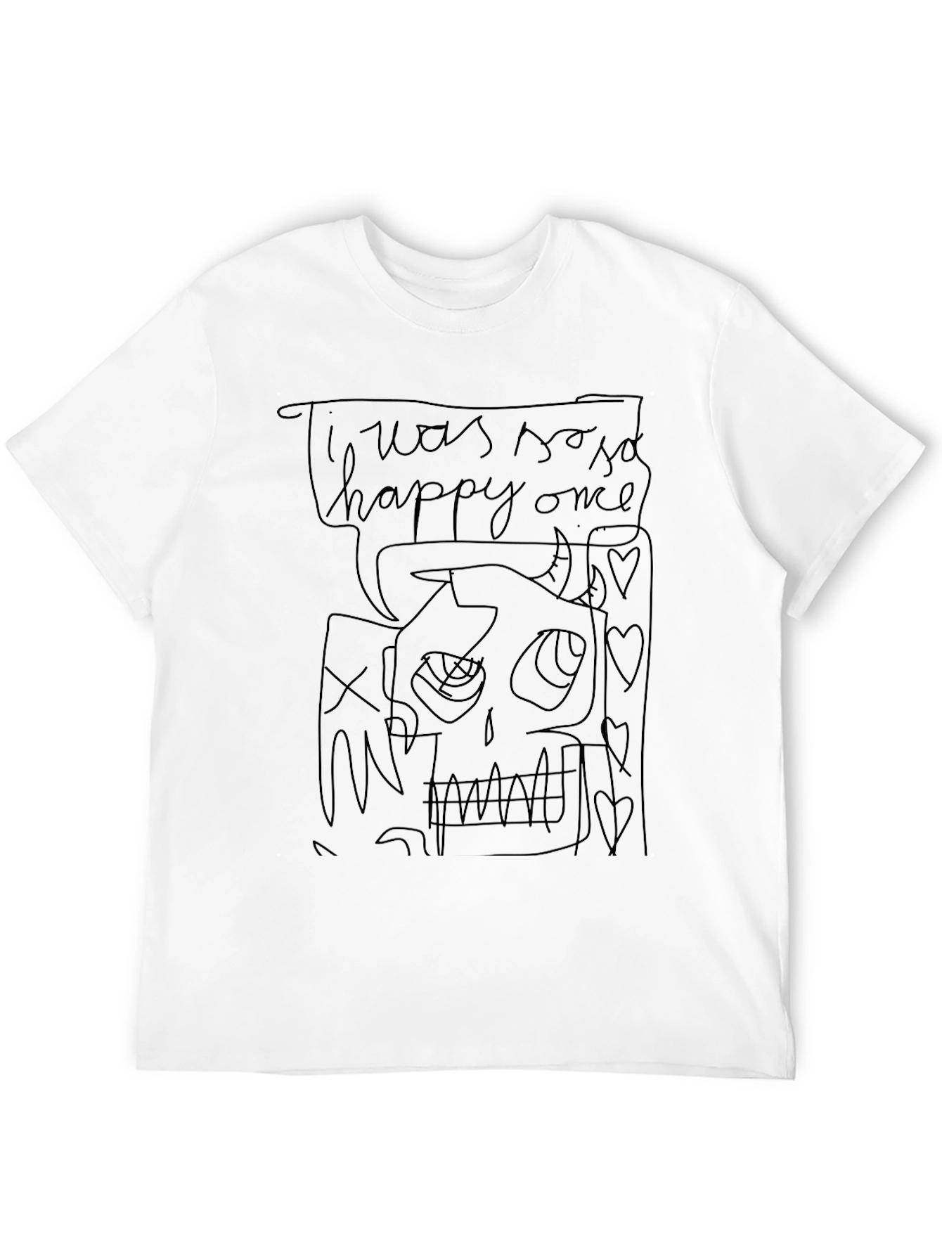I was so happy once Graphic Tee - Black