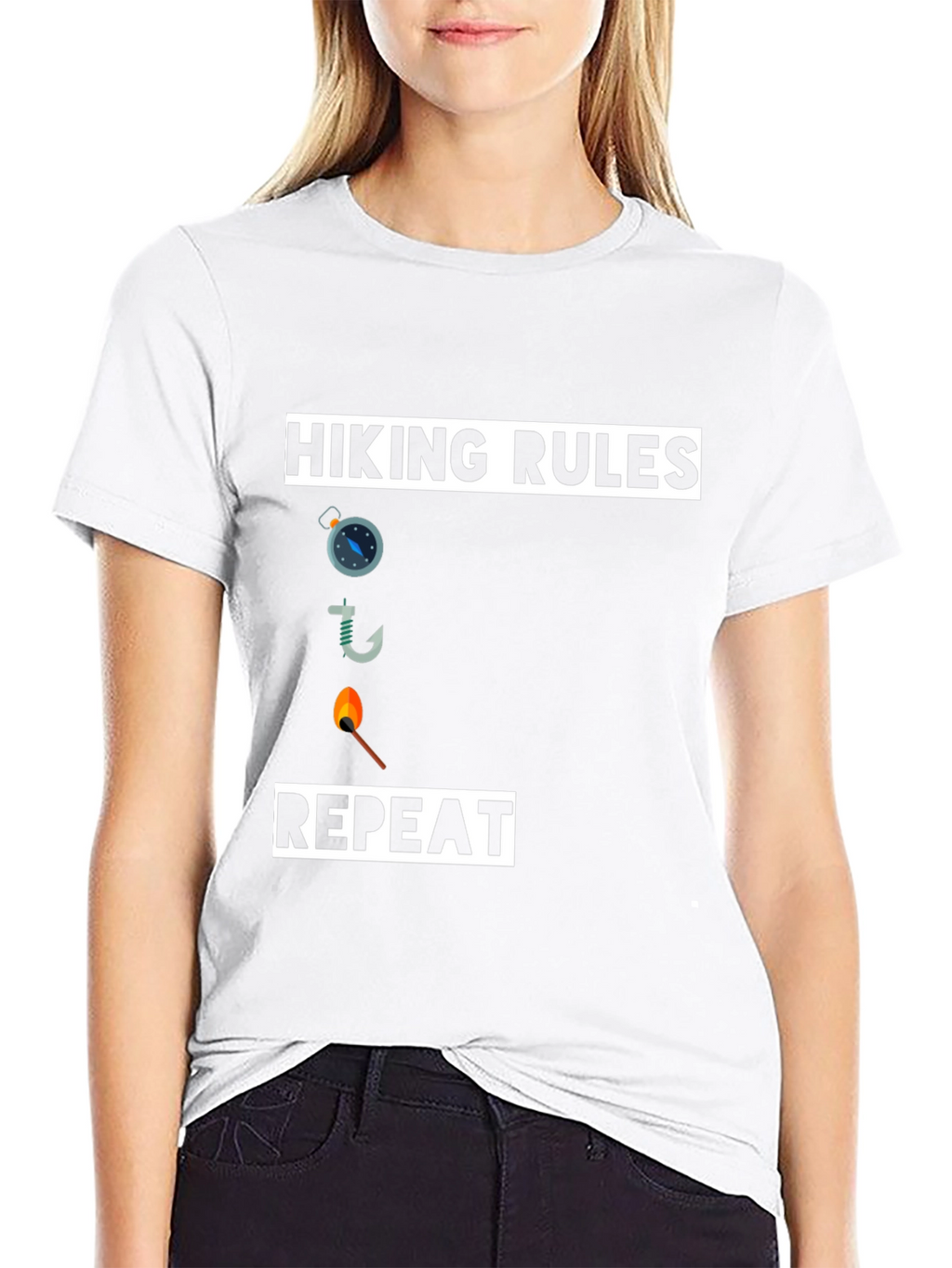 Hiking Rules T-Shirt - Compass Hook Match Repeat!