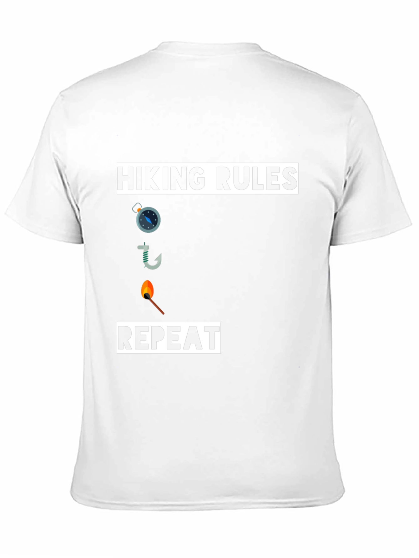 Hiking Rules T-Shirt - Compass Hook Match Repeat!