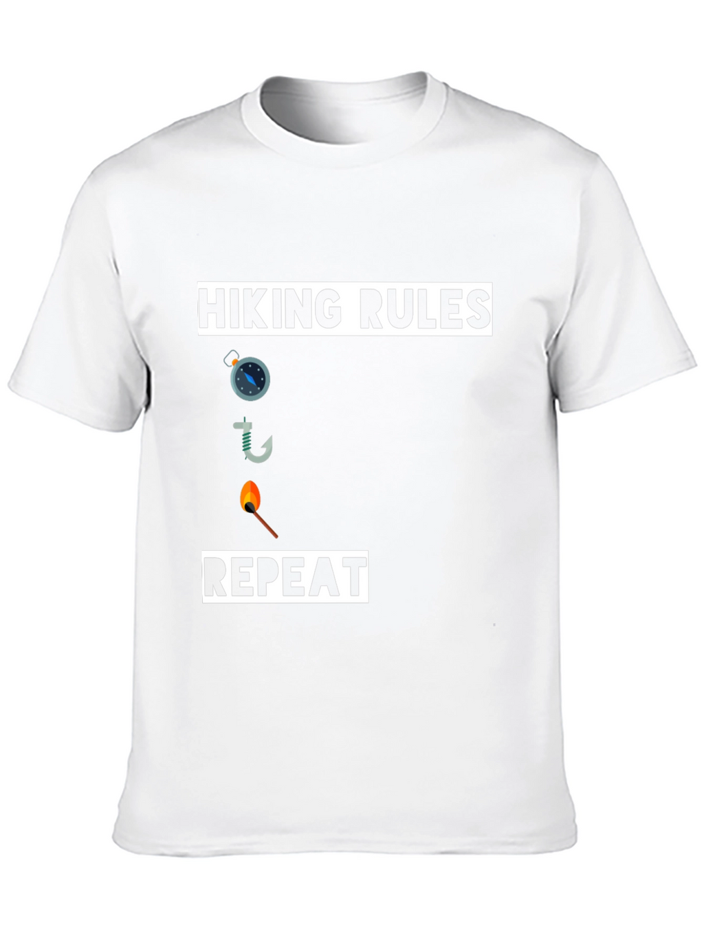 Hiking Rules T-Shirt - Compass Hook Match Repeat!