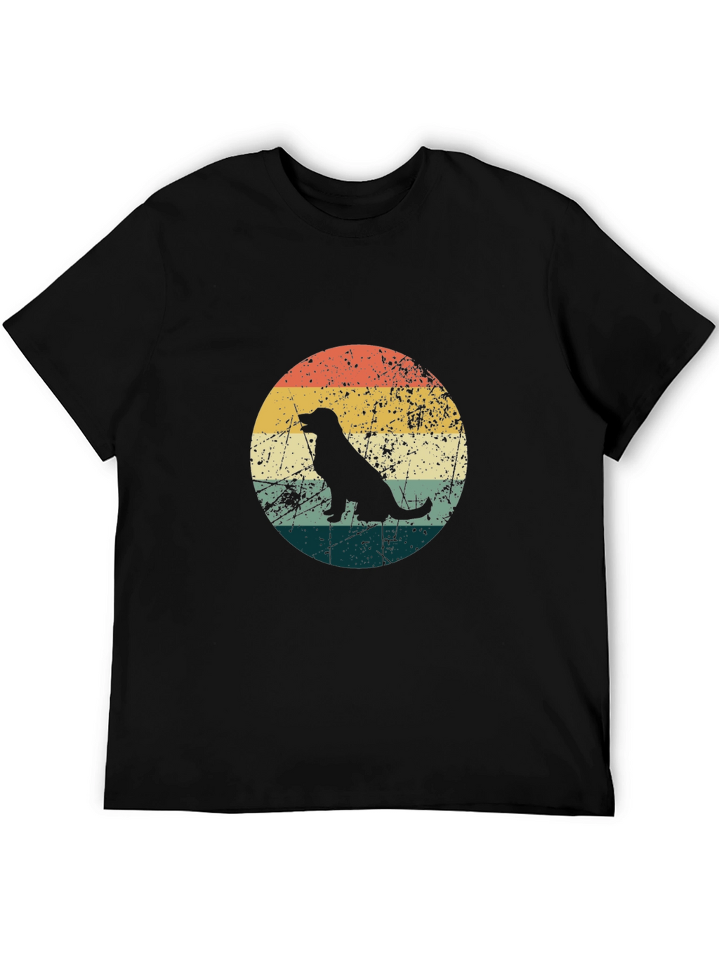 Retro Dog Silhouette Graphic Tee