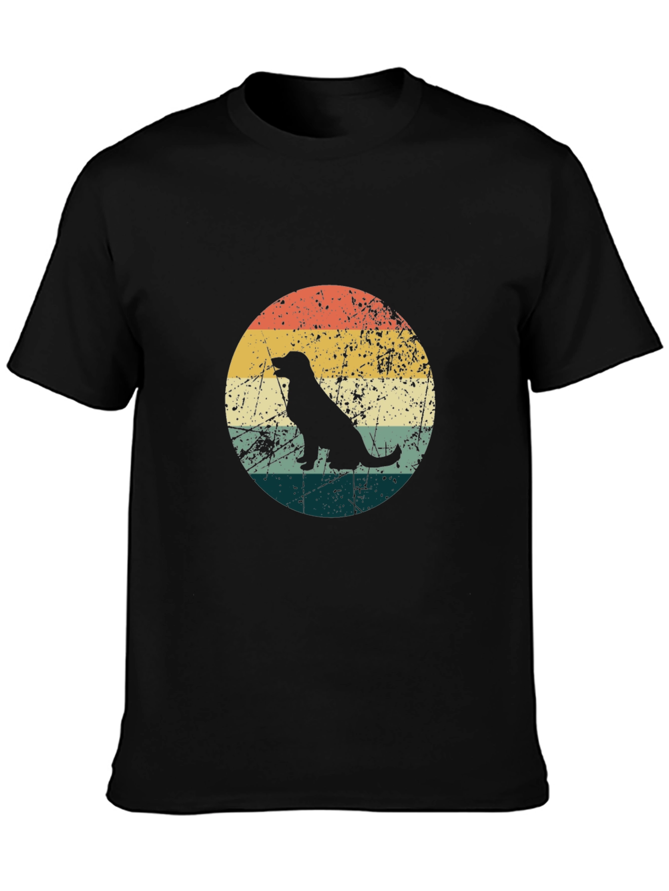 Retro Dog Silhouette Graphic Tee