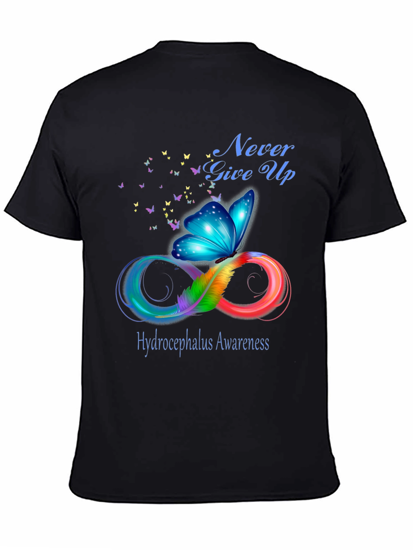 Hydrocephalus Awareness Butterfly Infinity T-Shirt