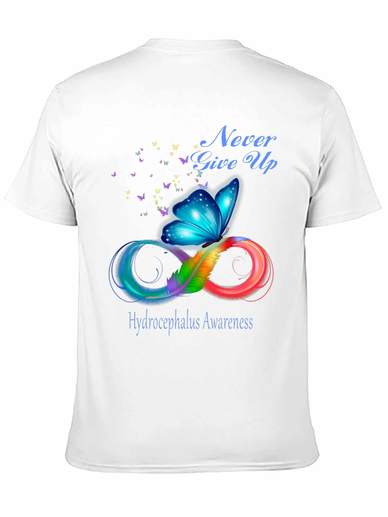 Hydrocephalus Awareness Butterfly Infinity T-Shirt