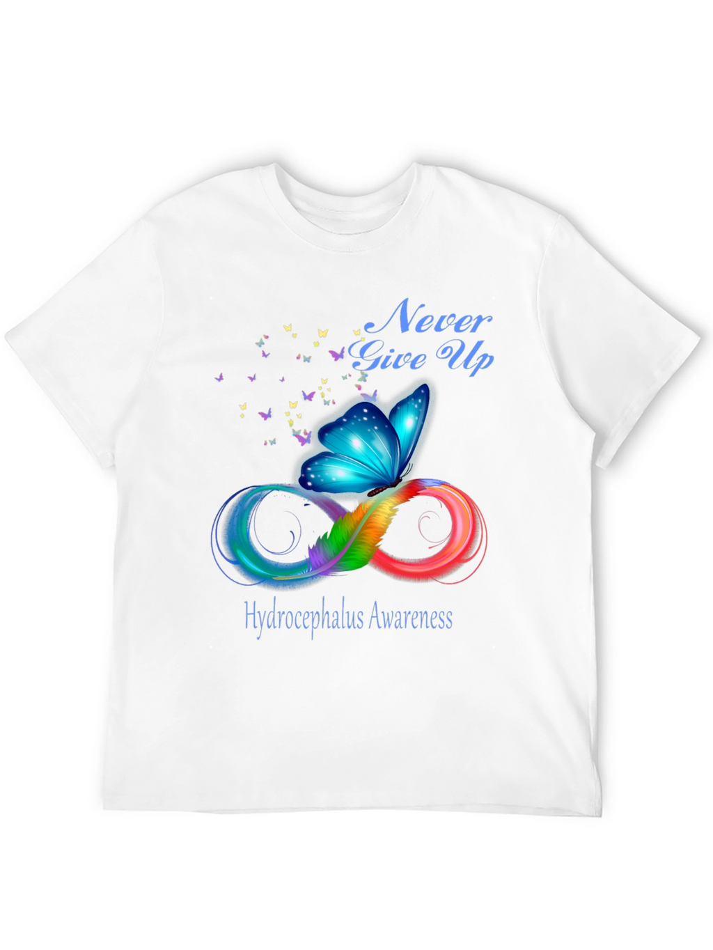 Hydrocephalus Awareness Butterfly Infinity T-Shirt