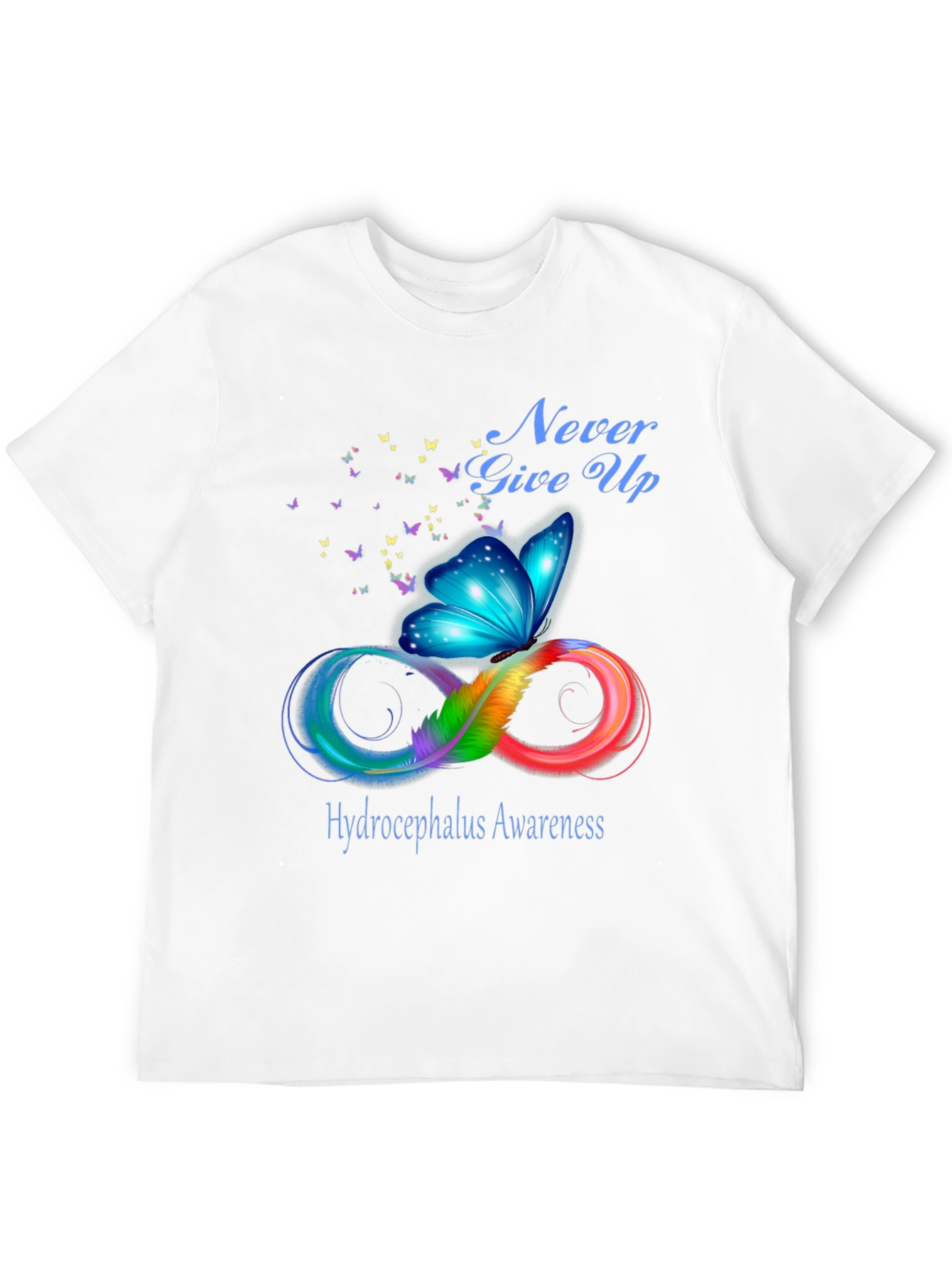 Hydrocephalus Awareness Butterfly Infinity T-Shirt