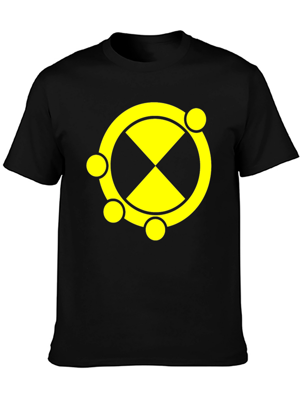 Symbol T-Shirt Black Cotton Blend Graphic Tee