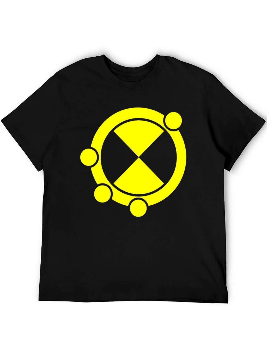 Symbol T-Shirt Black Cotton Blend Graphic Tee