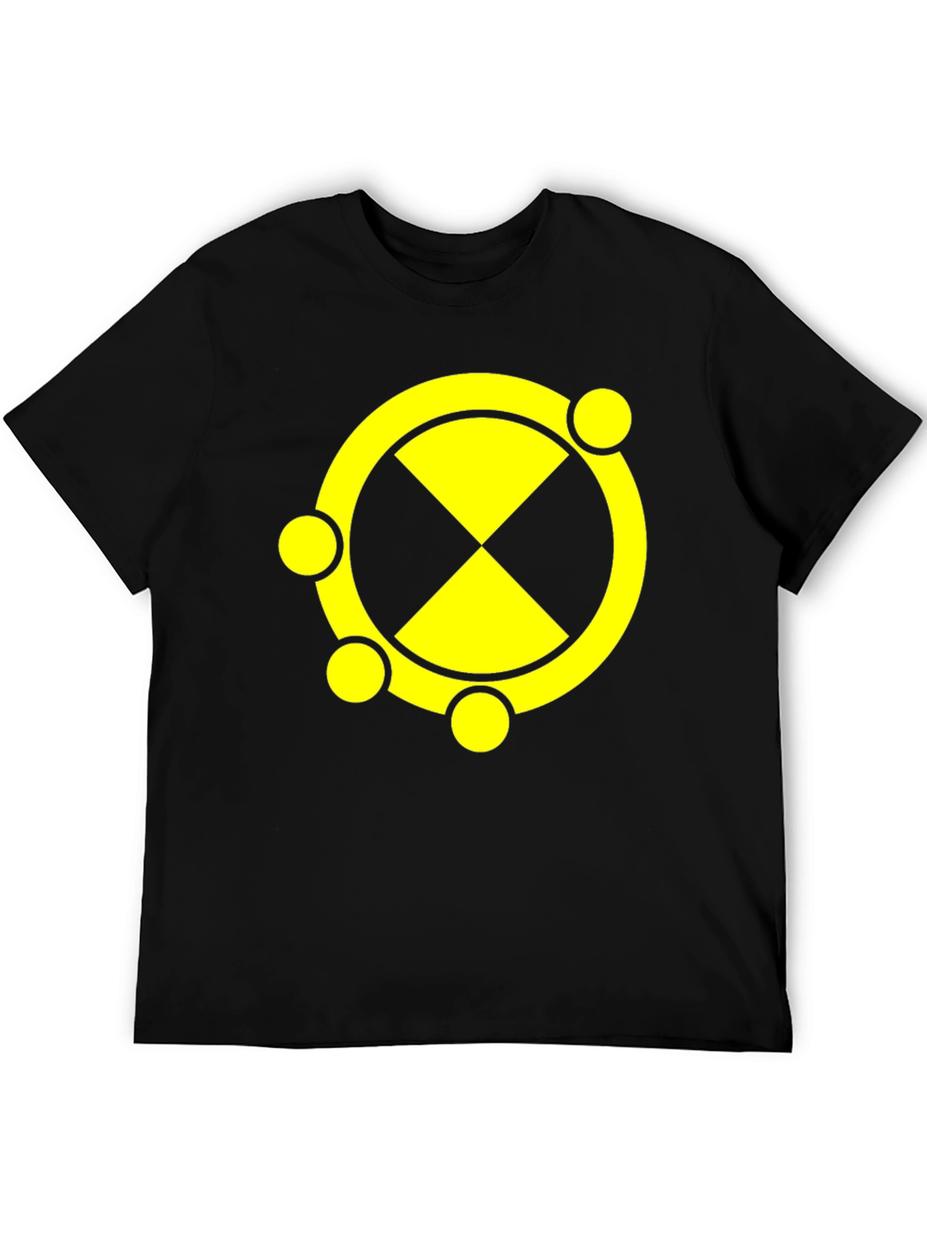 Symbol T-Shirt Black Cotton Blend Graphic Tee