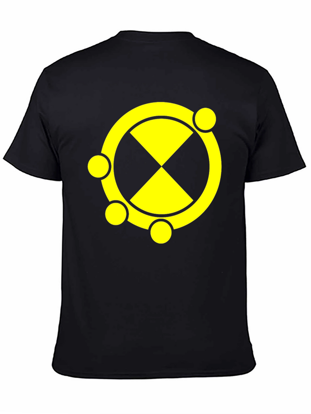 Symbol T-Shirt Black Cotton Blend Graphic Tee