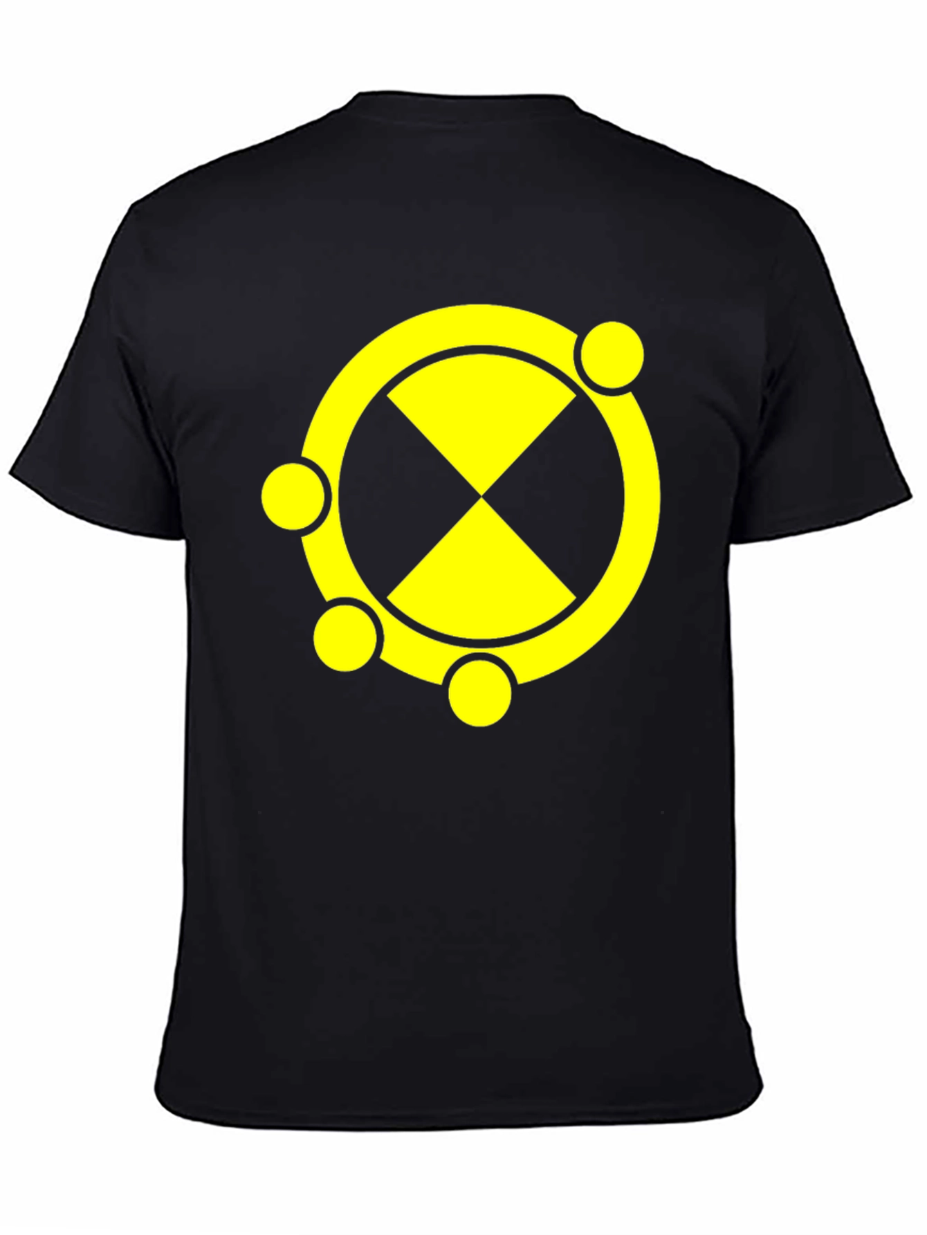 Symbol T-Shirt Black Cotton Blend Graphic Tee