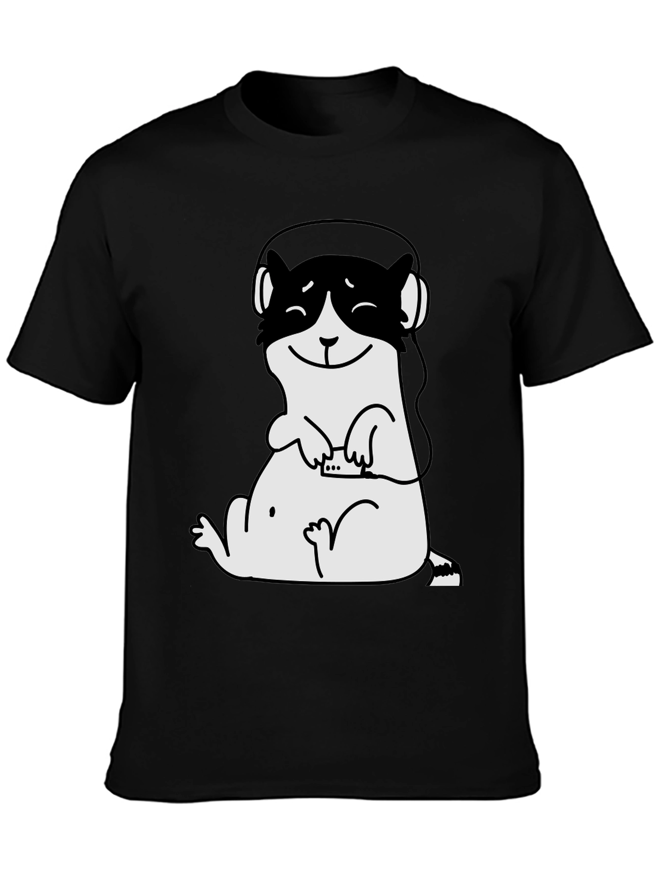 Cool Ferret Graphic Tee - Black Cotton T-Shirt