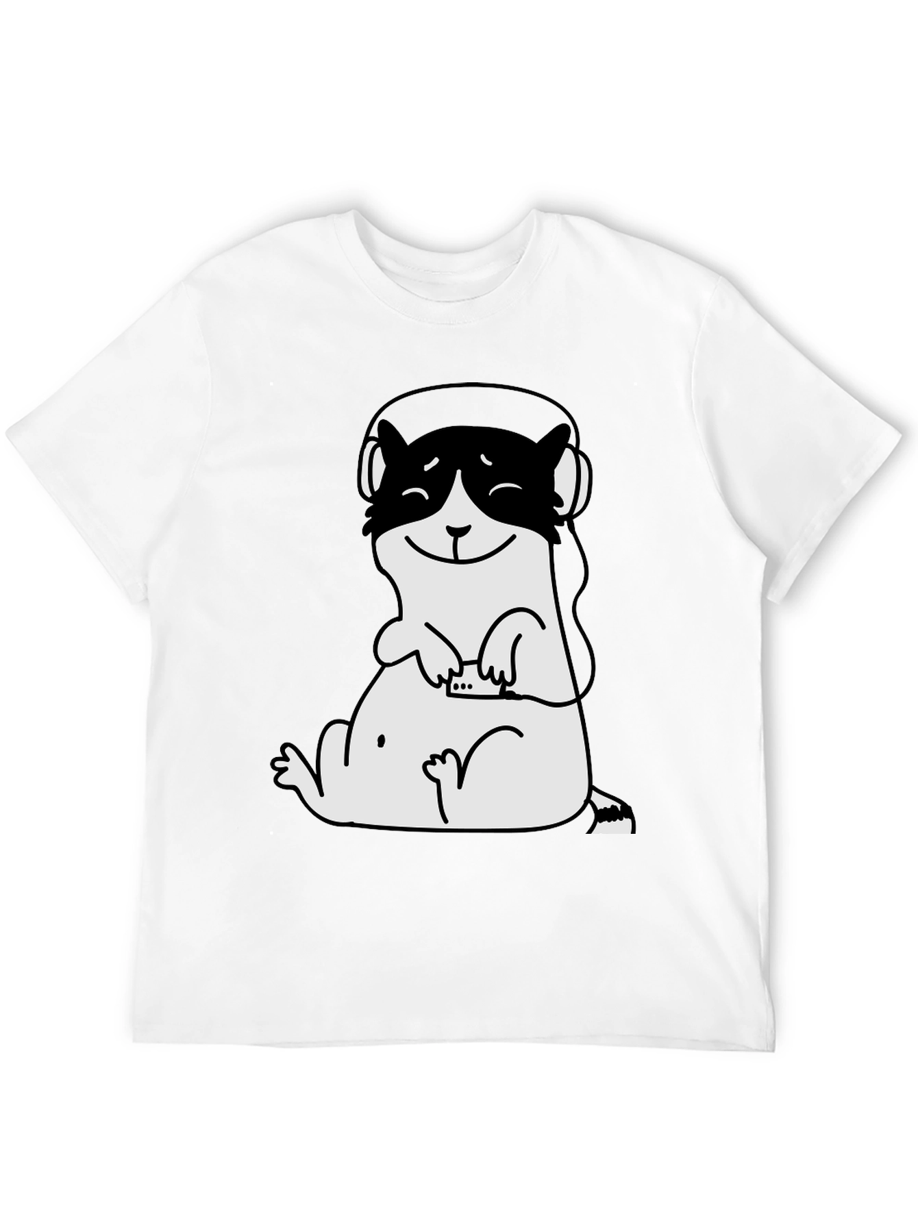 Cool Ferret Graphic Tee - Black Cotton T-Shirt