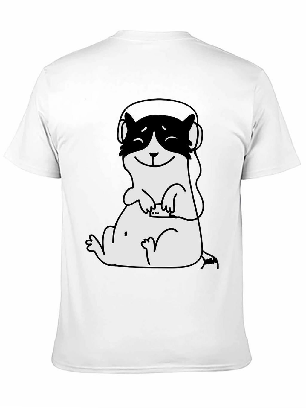 Cool Ferret Graphic Tee - Black Cotton T-Shirt