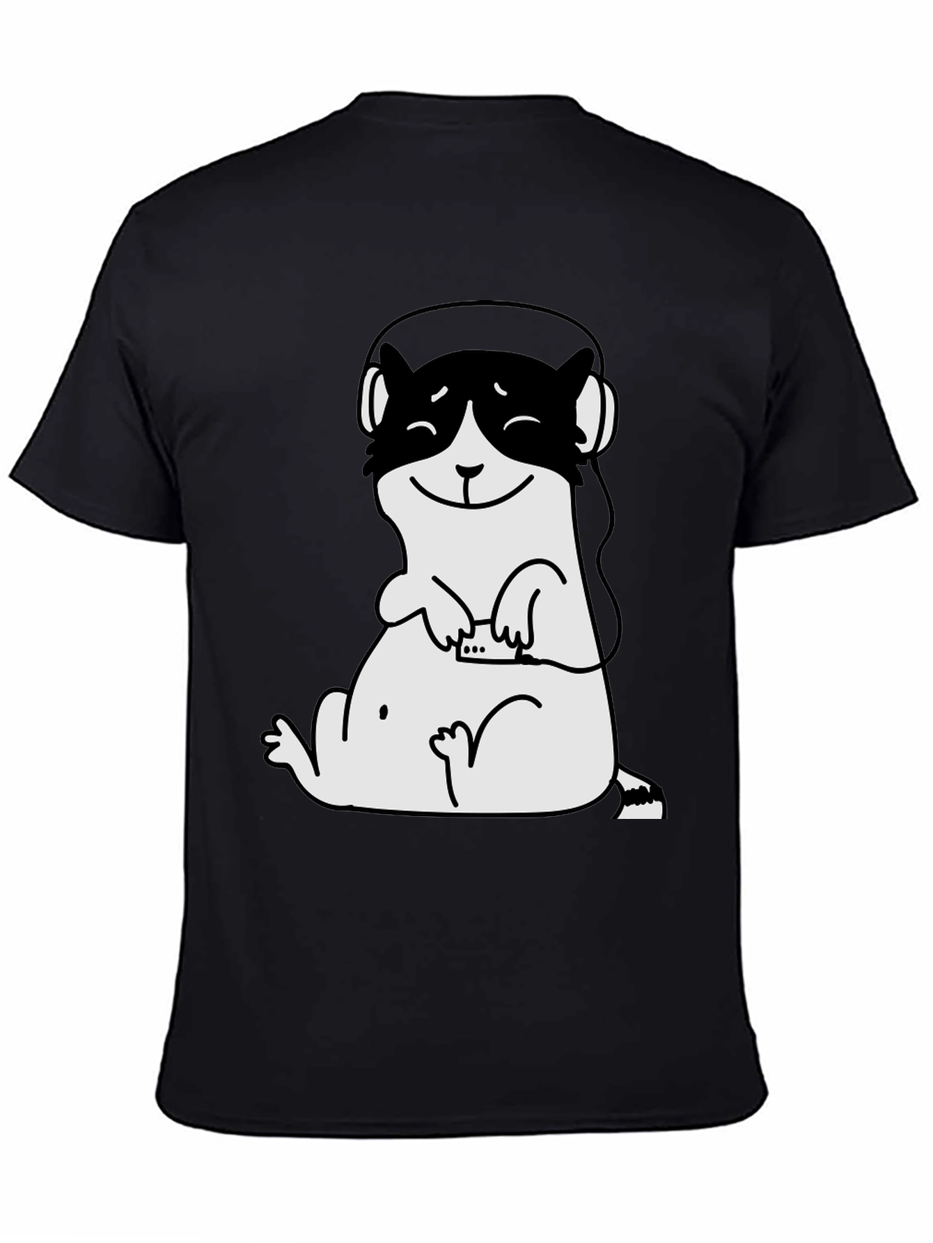 Cool Ferret Graphic Tee - Black Cotton T-Shirt