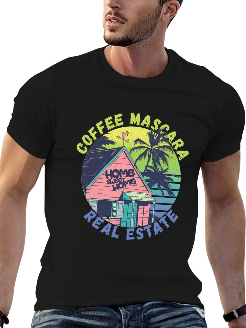 Coffee Mascara Real Estate T-Shirt