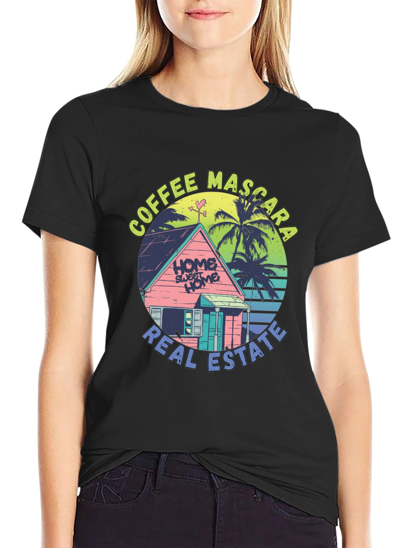 Coffee Mascara Real Estate T-Shirt