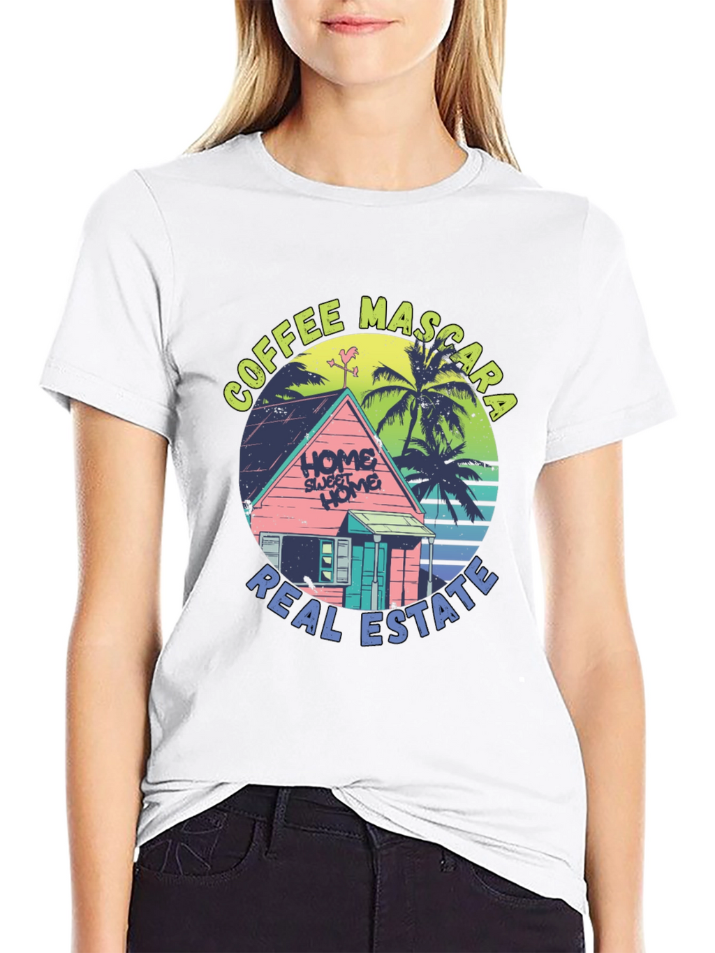 Coffee Mascara Real Estate T-Shirt