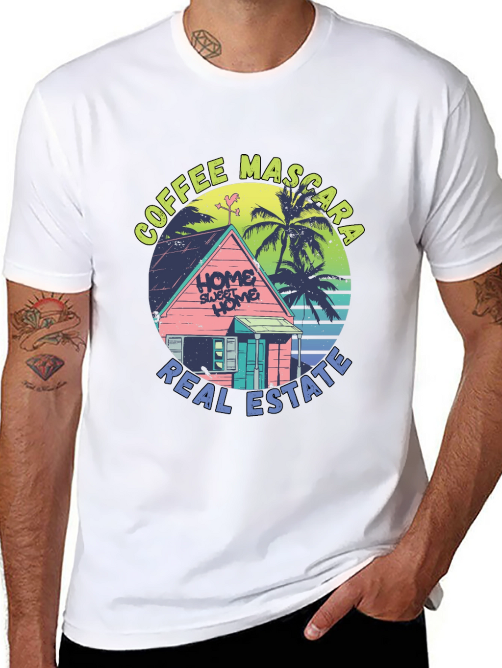 Coffee Mascara Real Estate T-Shirt