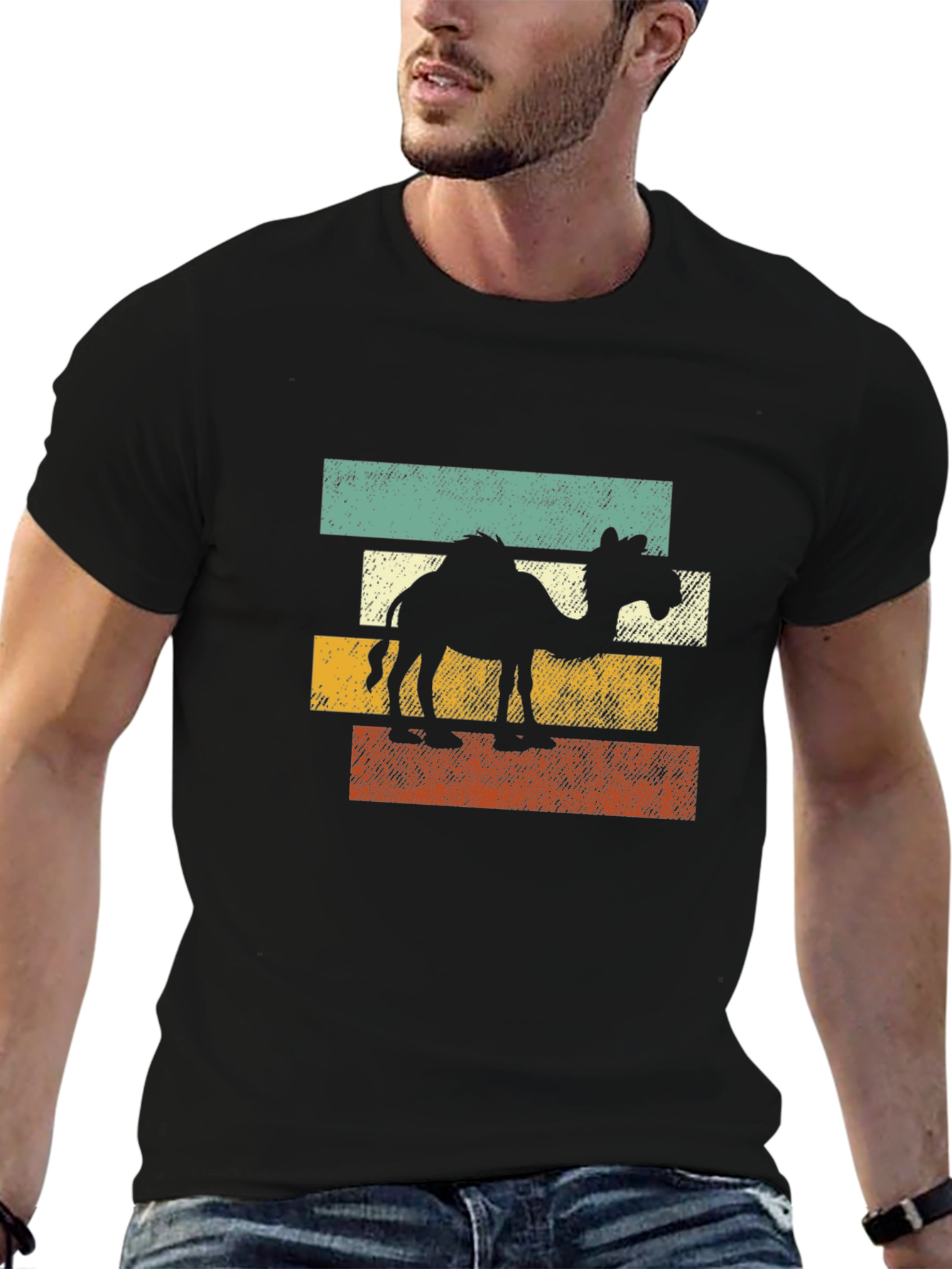 Retro Camel T-Shirt - Vintage Style Desert Tee