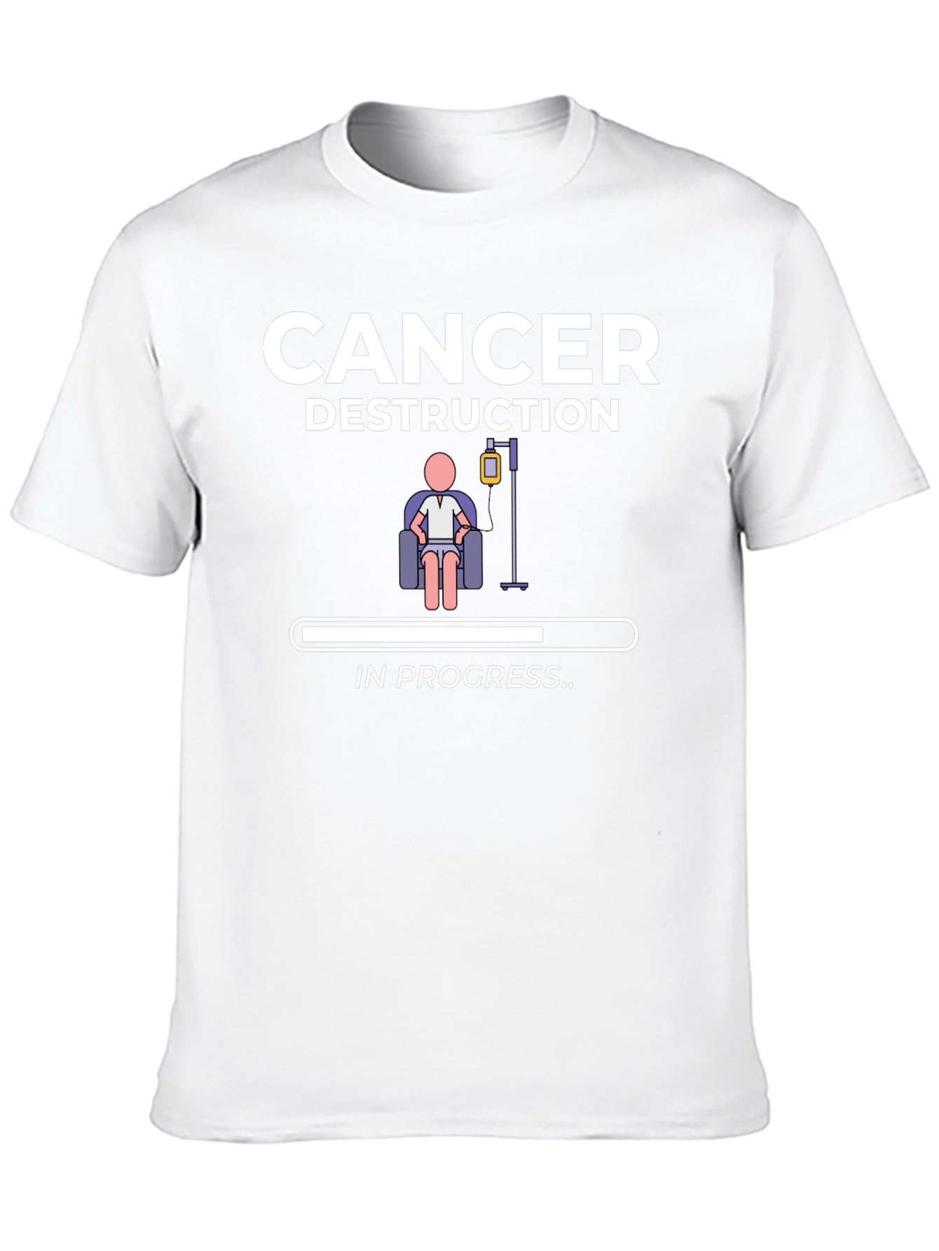 Cancer Destruction in Progress Black T-Shirt