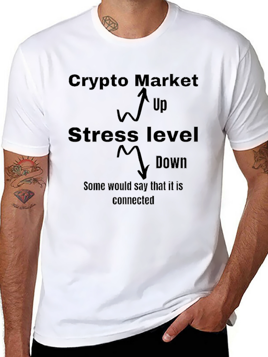 Crypto Market Stress Level Graphic Tee