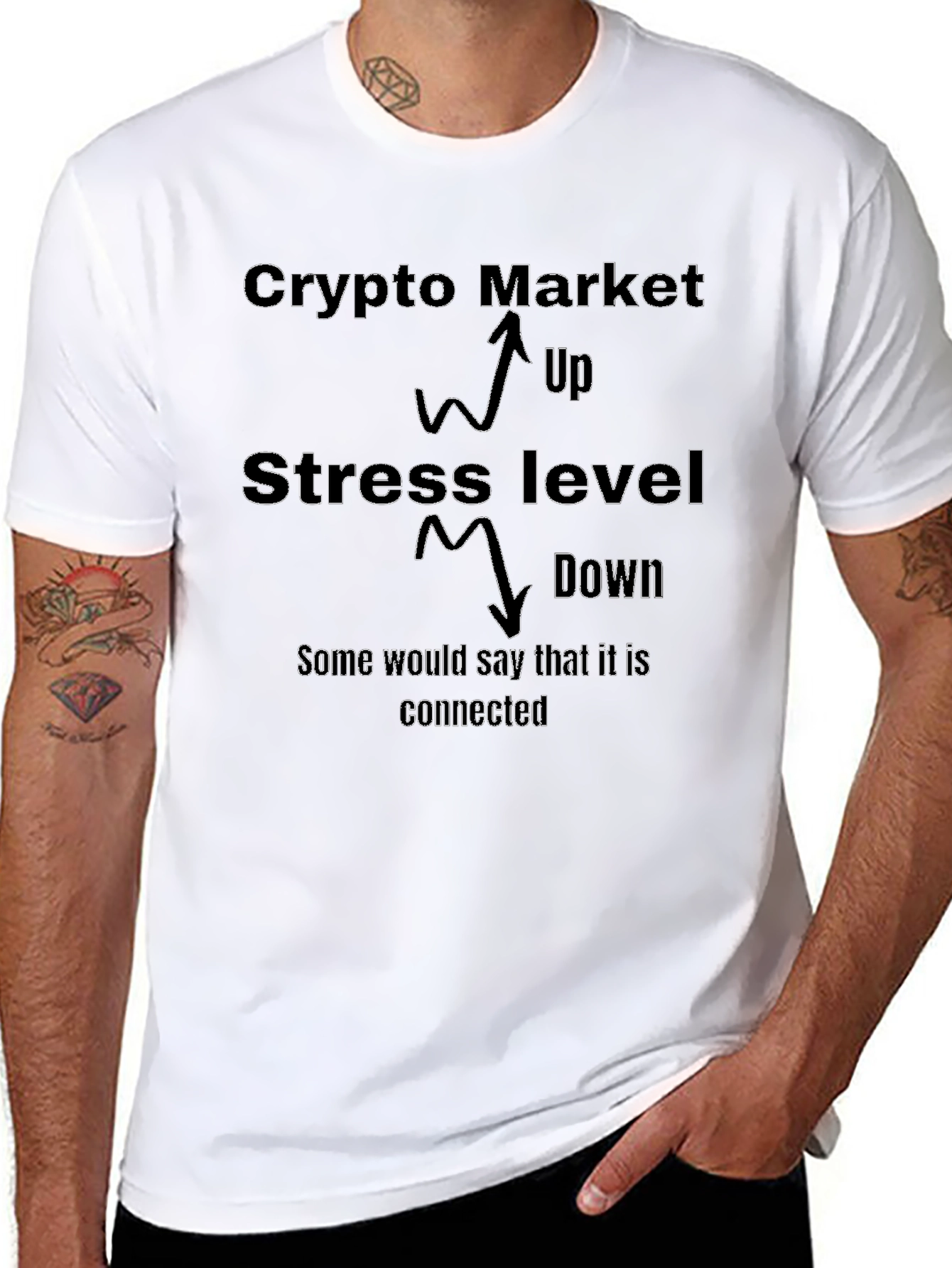 Crypto Market Stress Level Graphic Tee