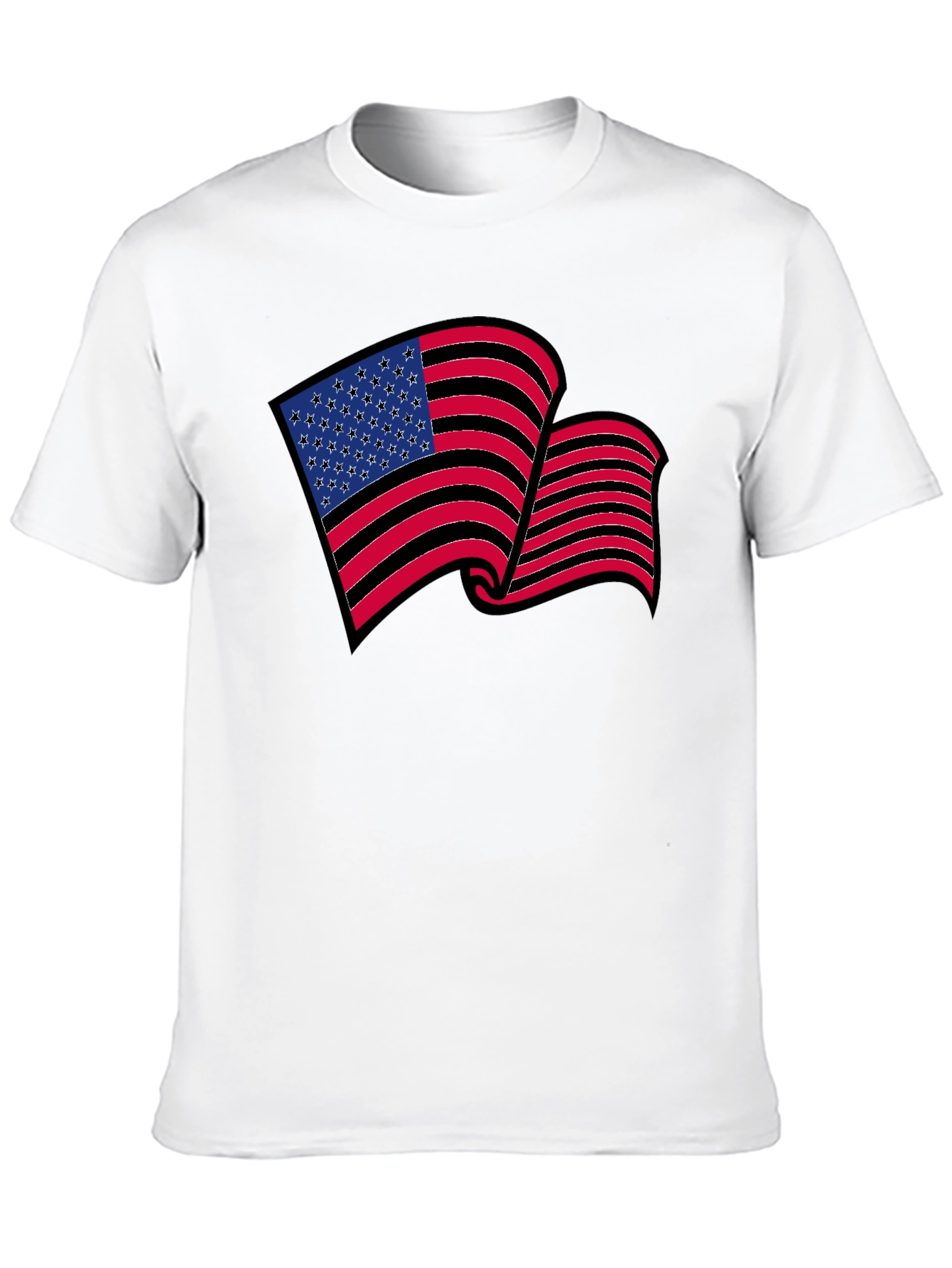 American Flag Graphic T-Shirt