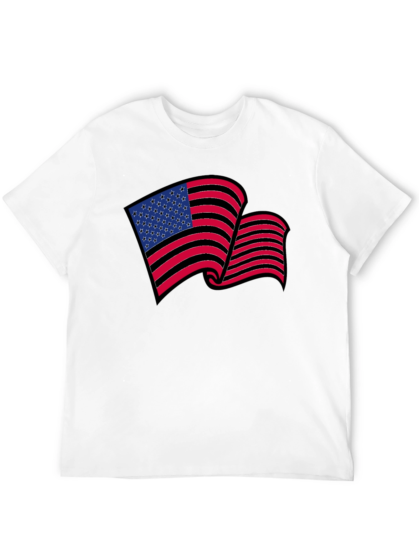 American Flag Graphic T-Shirt