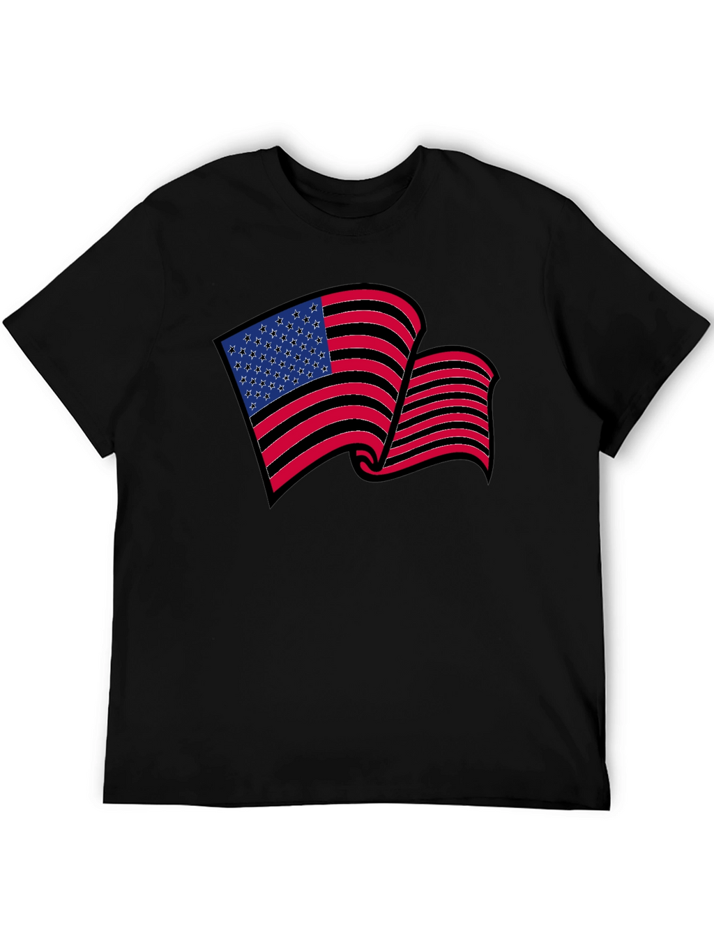 American Flag Graphic T-Shirt