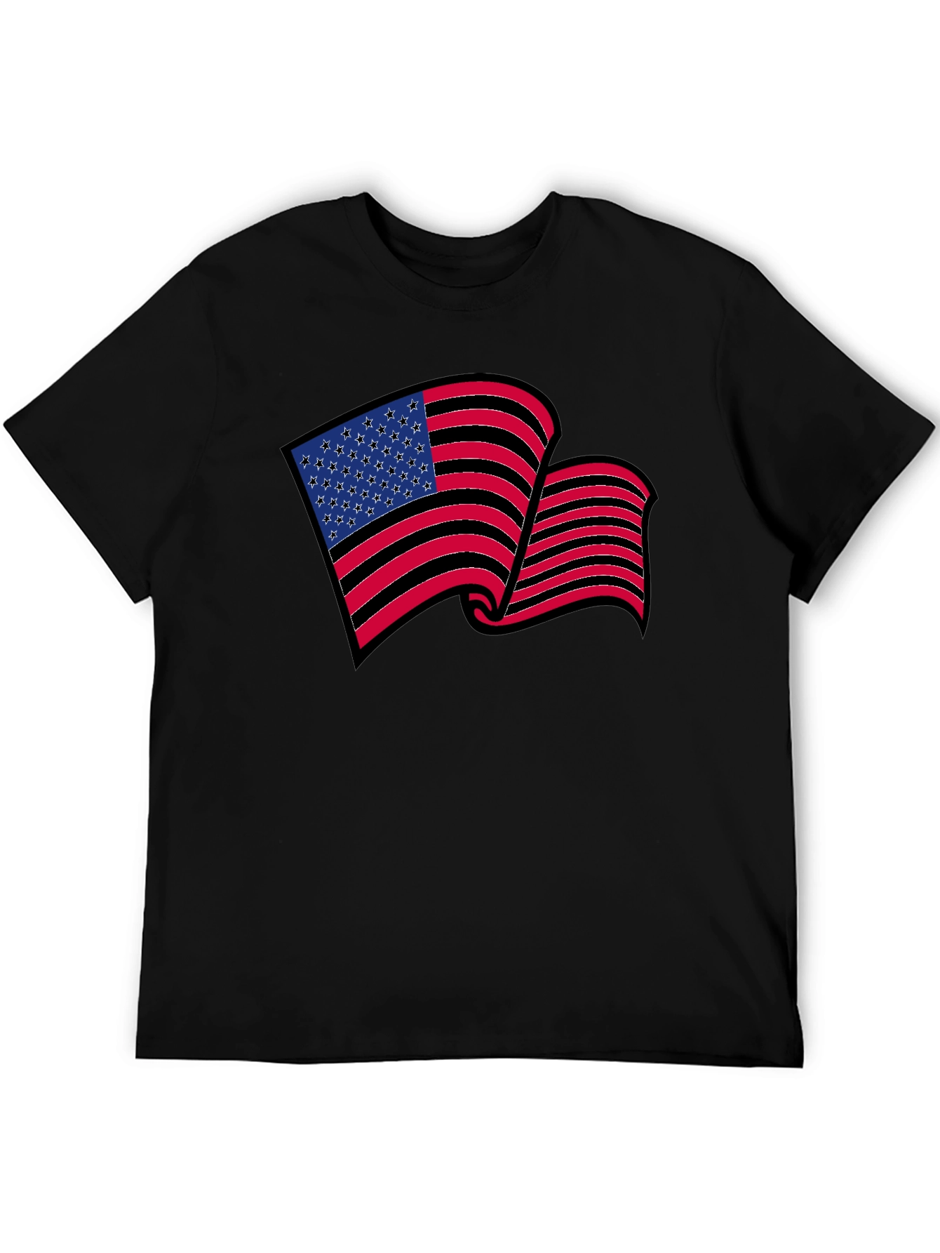 American Flag Graphic T-Shirt